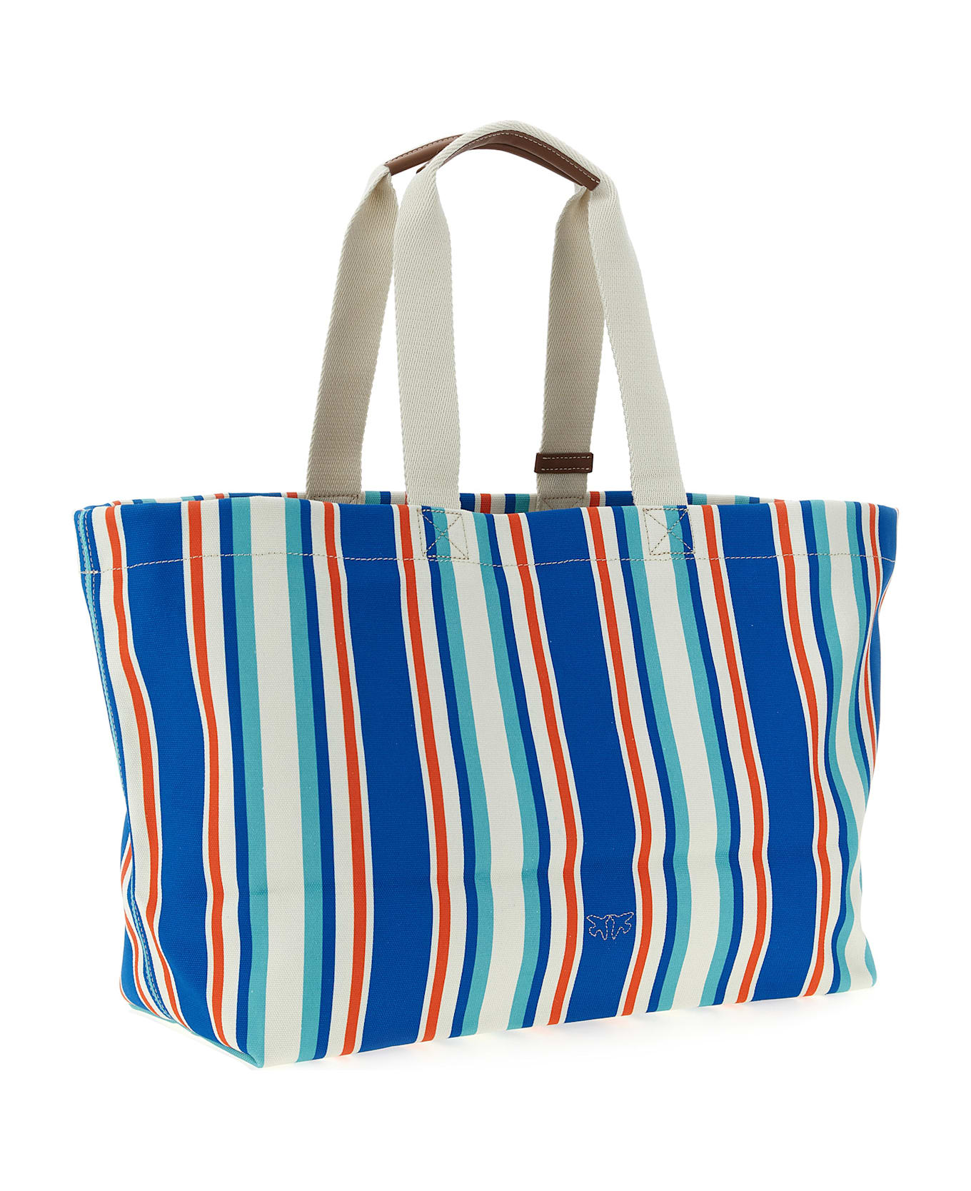 Pinko Maxi Stripes Shopping Bag | italist