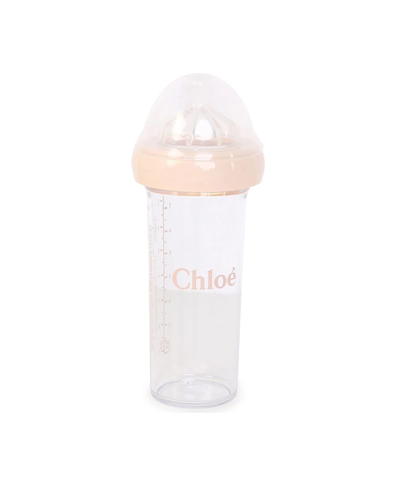 Chloé 210 Ml Baby Bottle In Light Pink With Logo - Pink