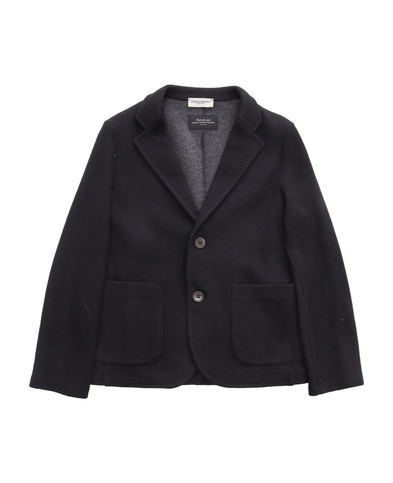 Paolo Pecora Knitted Jacket - BLACK コート＆ジャケット