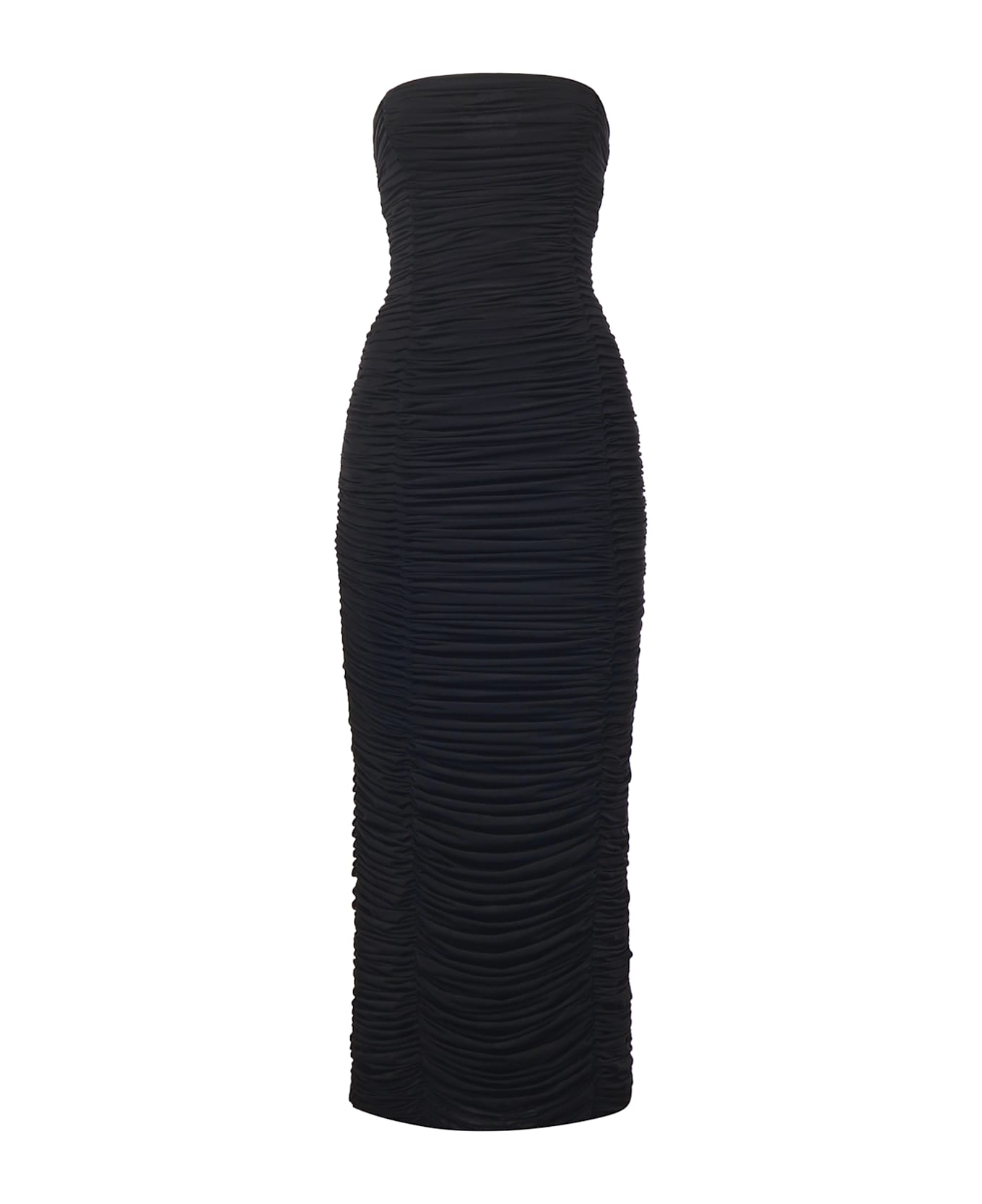 Magda Butrym Ruffled Midi Dress - Black