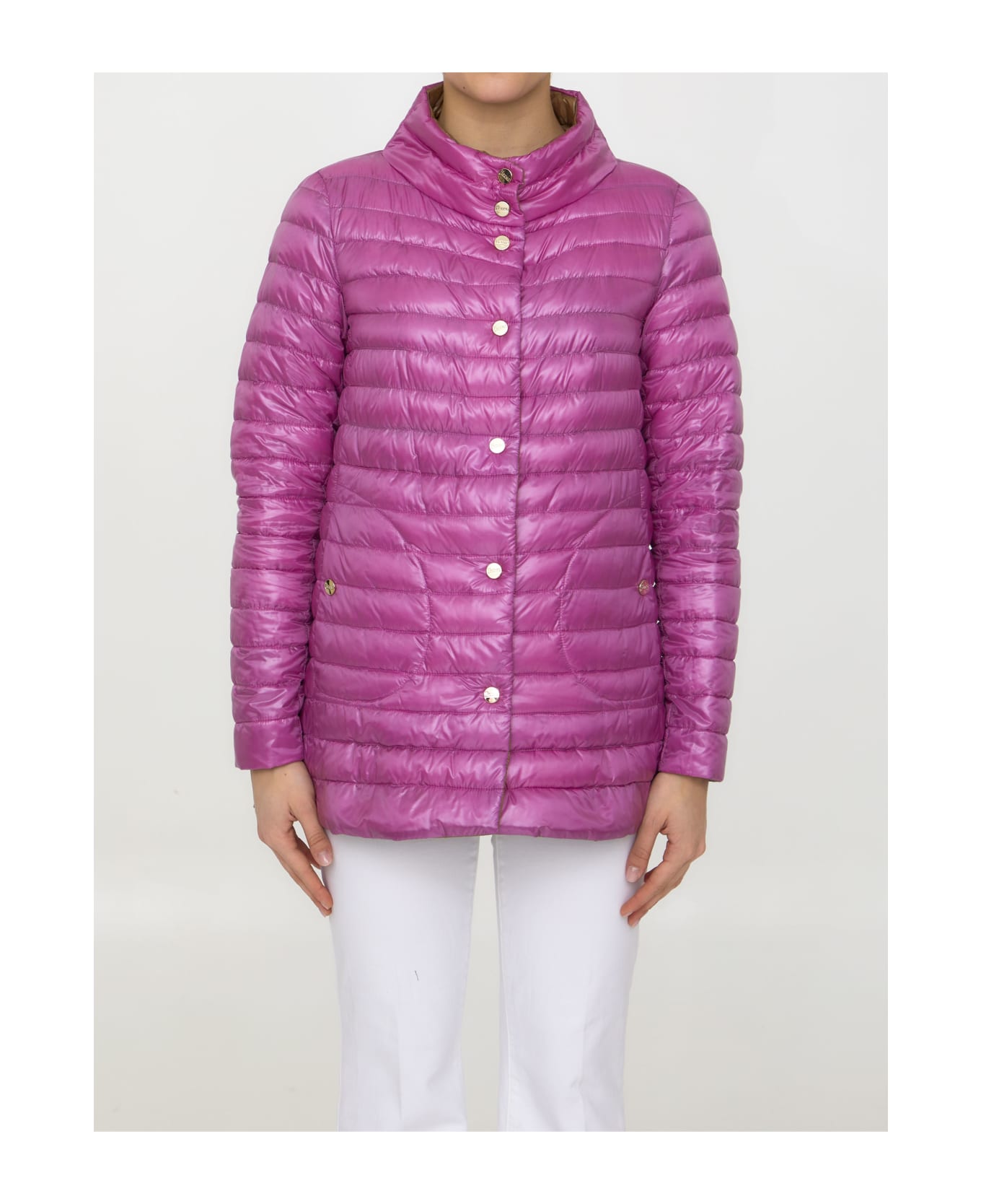 Herno Reversible Nylon Down Jacket - BEIGE