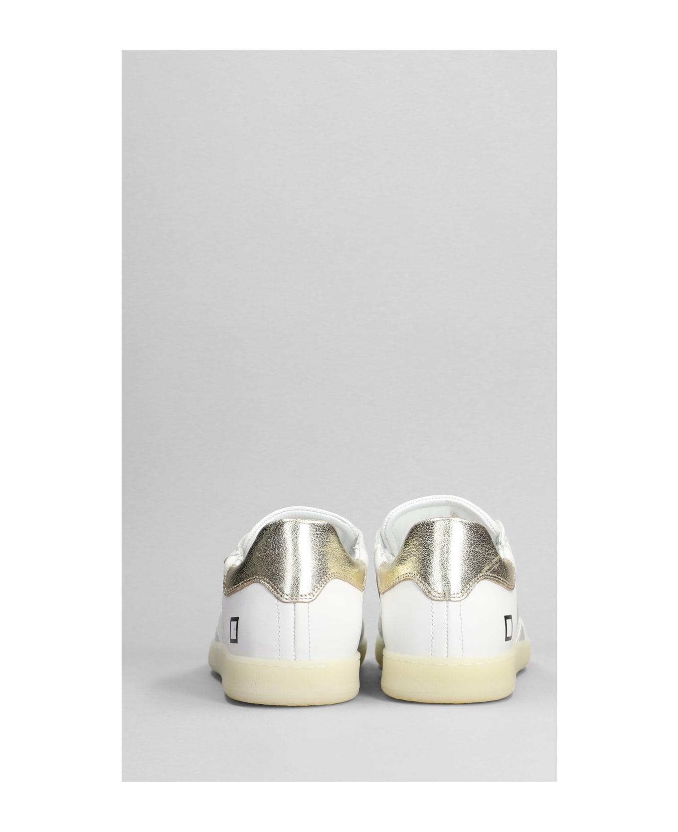 D.A.T.E. Sportylow Sneakers In White Leather - white