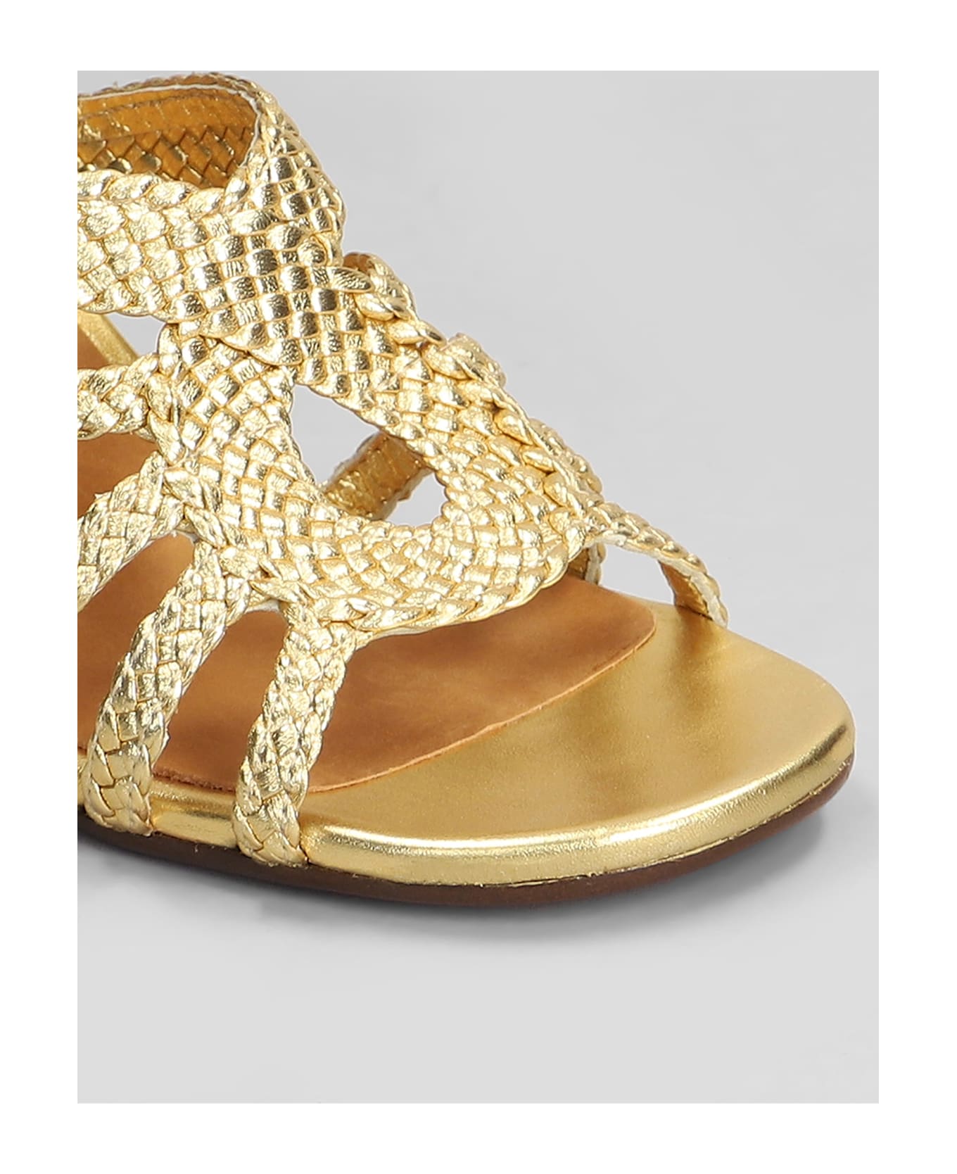 Chie Mihara Sandals In Gold Leather - gold