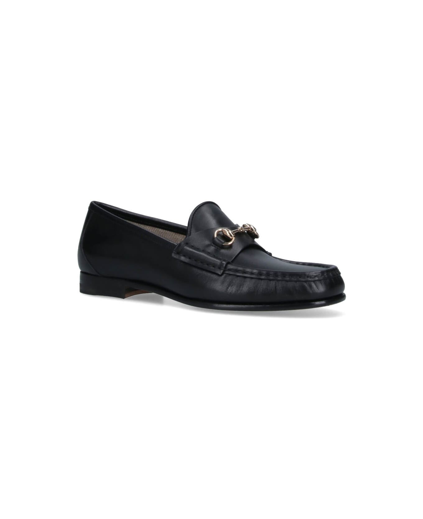 Gucci Loafers With Clamp - Black  