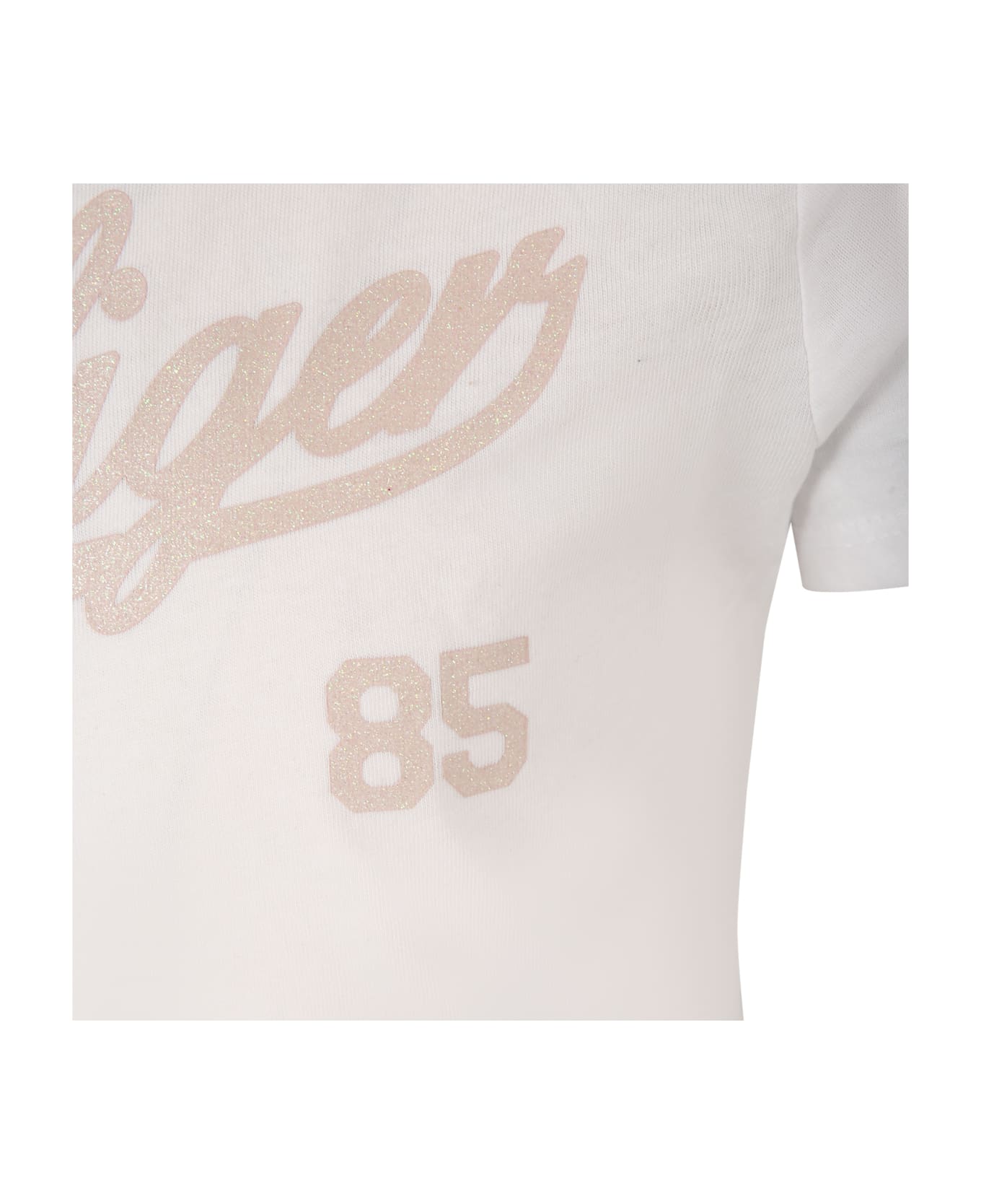 Tommy Hilfiger White T-shirt For Girl With Logo - White