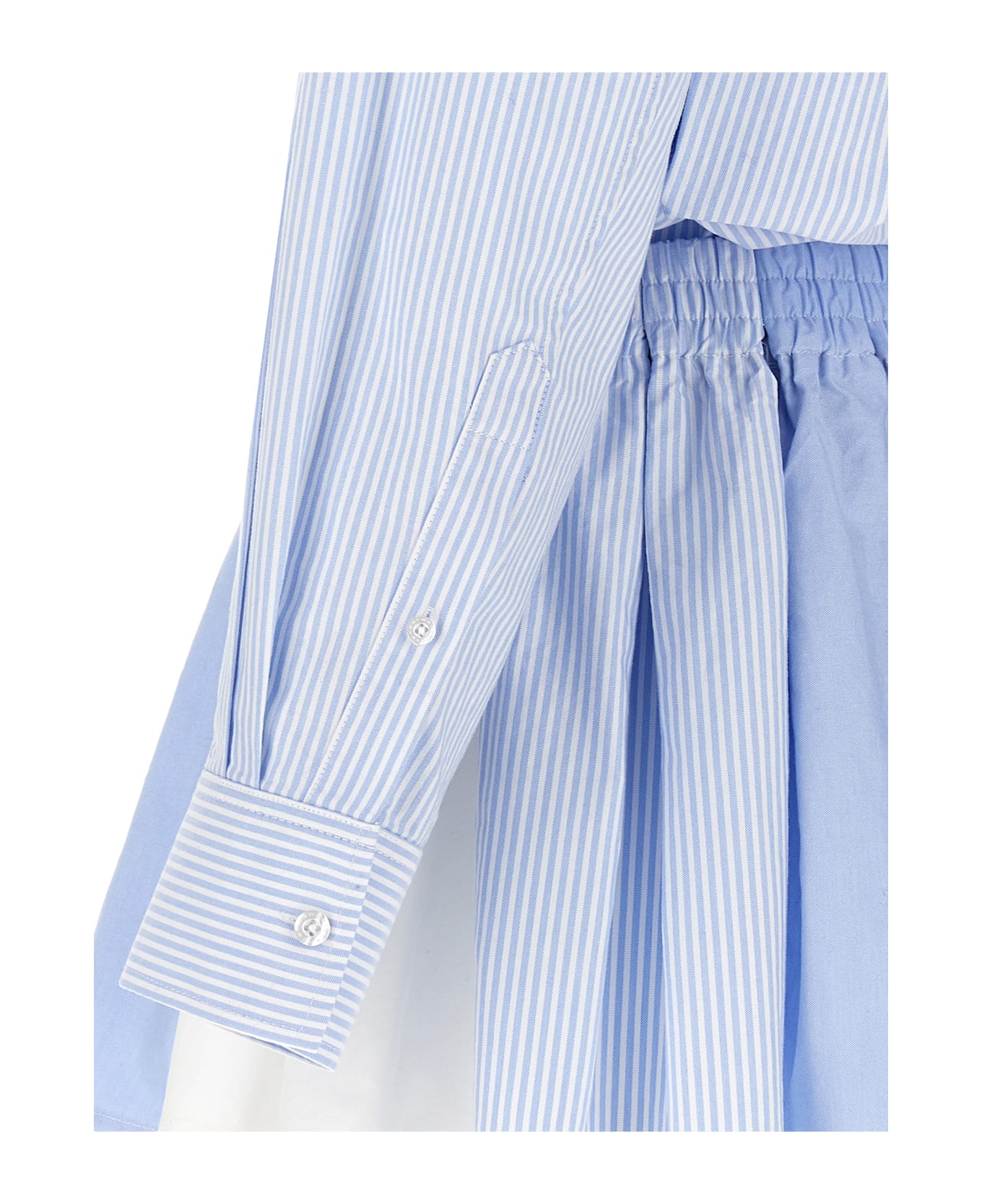 Alexander Wang Prestyled Pleated Boxer Romper - AZURE