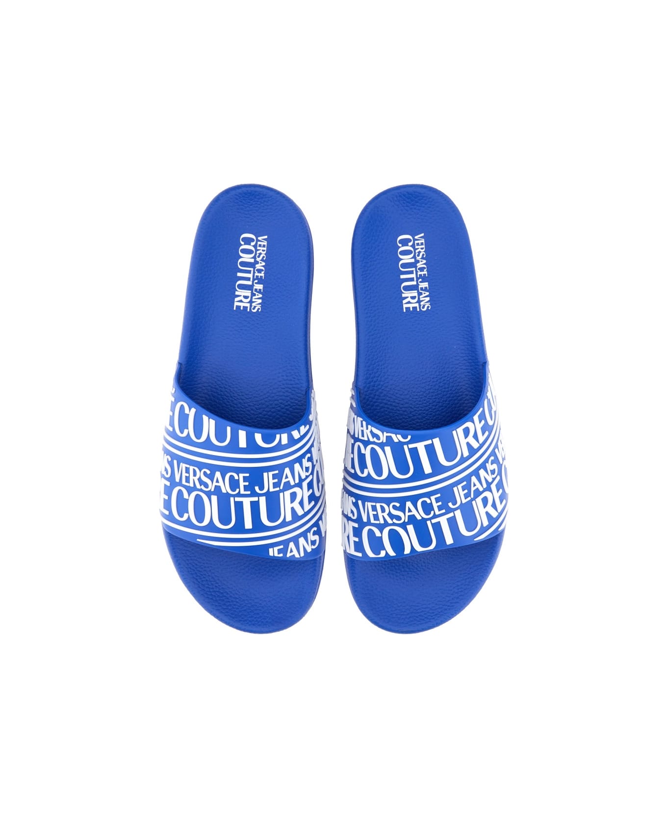 Versace Jeans Couture Sandal With Logo - BLUE