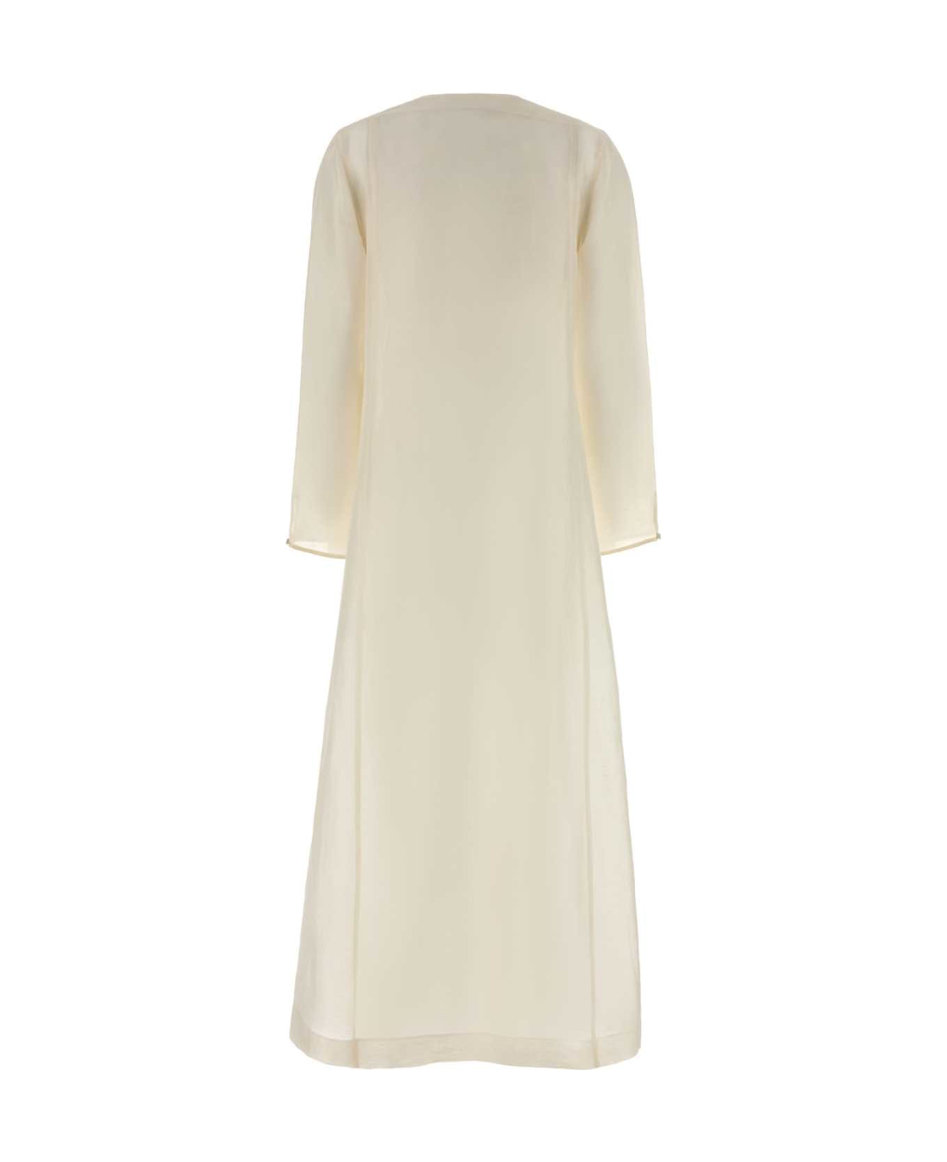 Tory Burch Ivory Linen Blend Caftan - 106