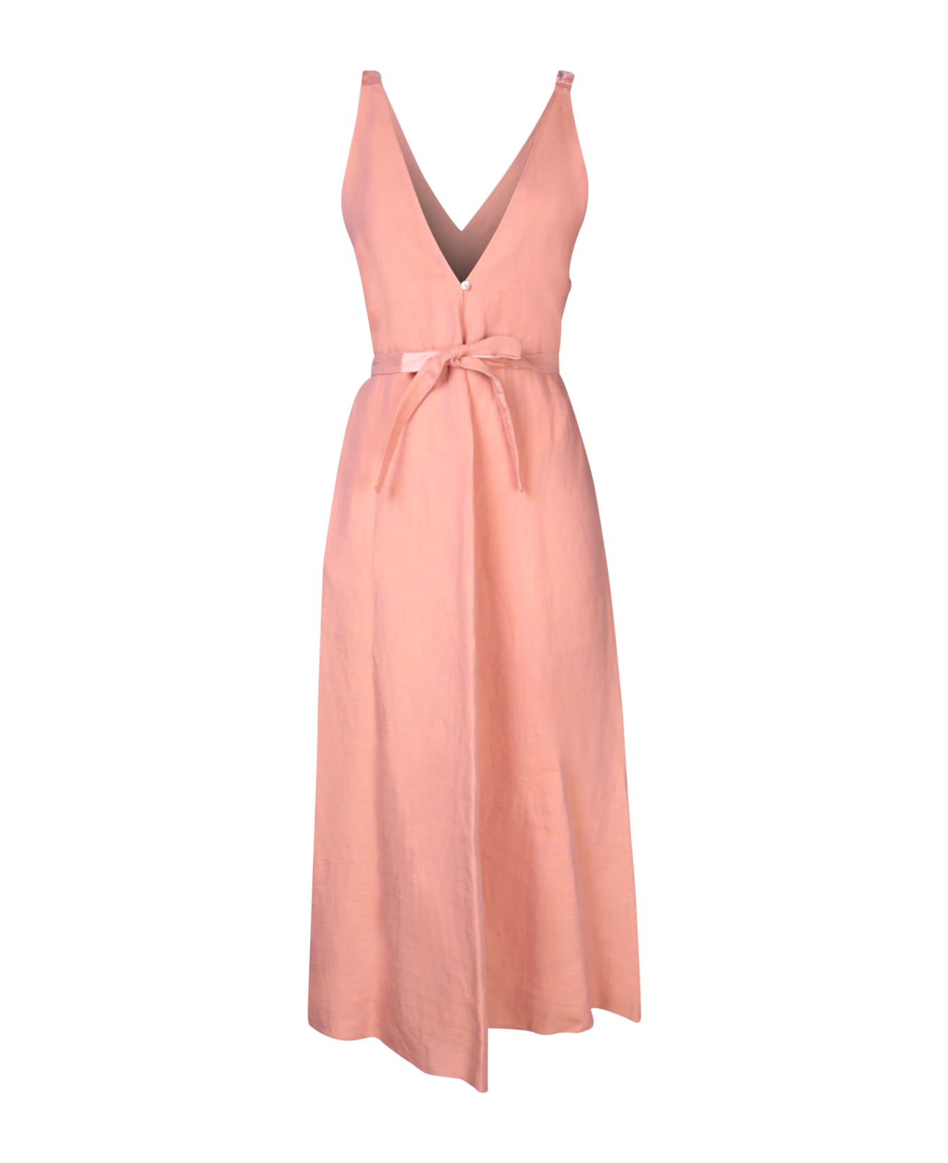 Forte_Forte Long Pink Linen Dress - Pink