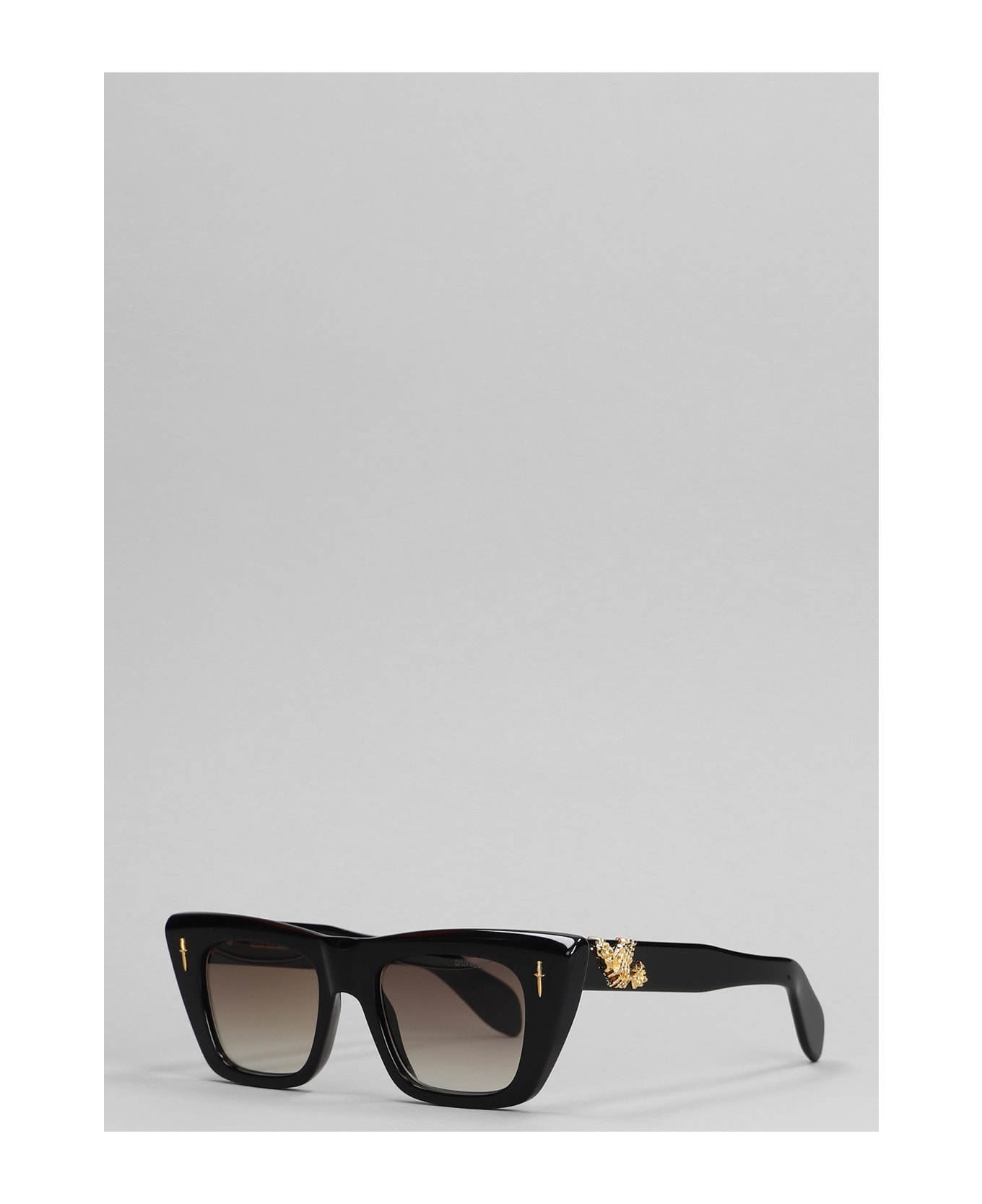Cutler and Gross The Great Frog Sunglasses In Black Acetate - black