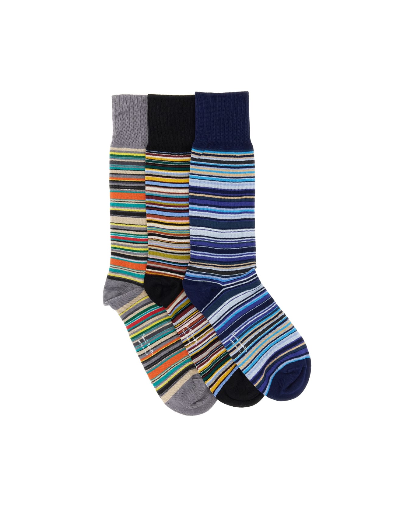 Paul Smith Set Of Three Multicolor Socks - MULTICOLOUR 靴下