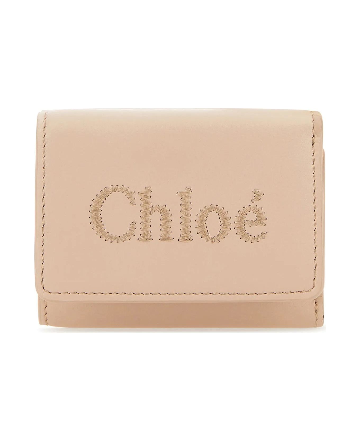 Chloé Powder Pink Leather Wallet - Powder