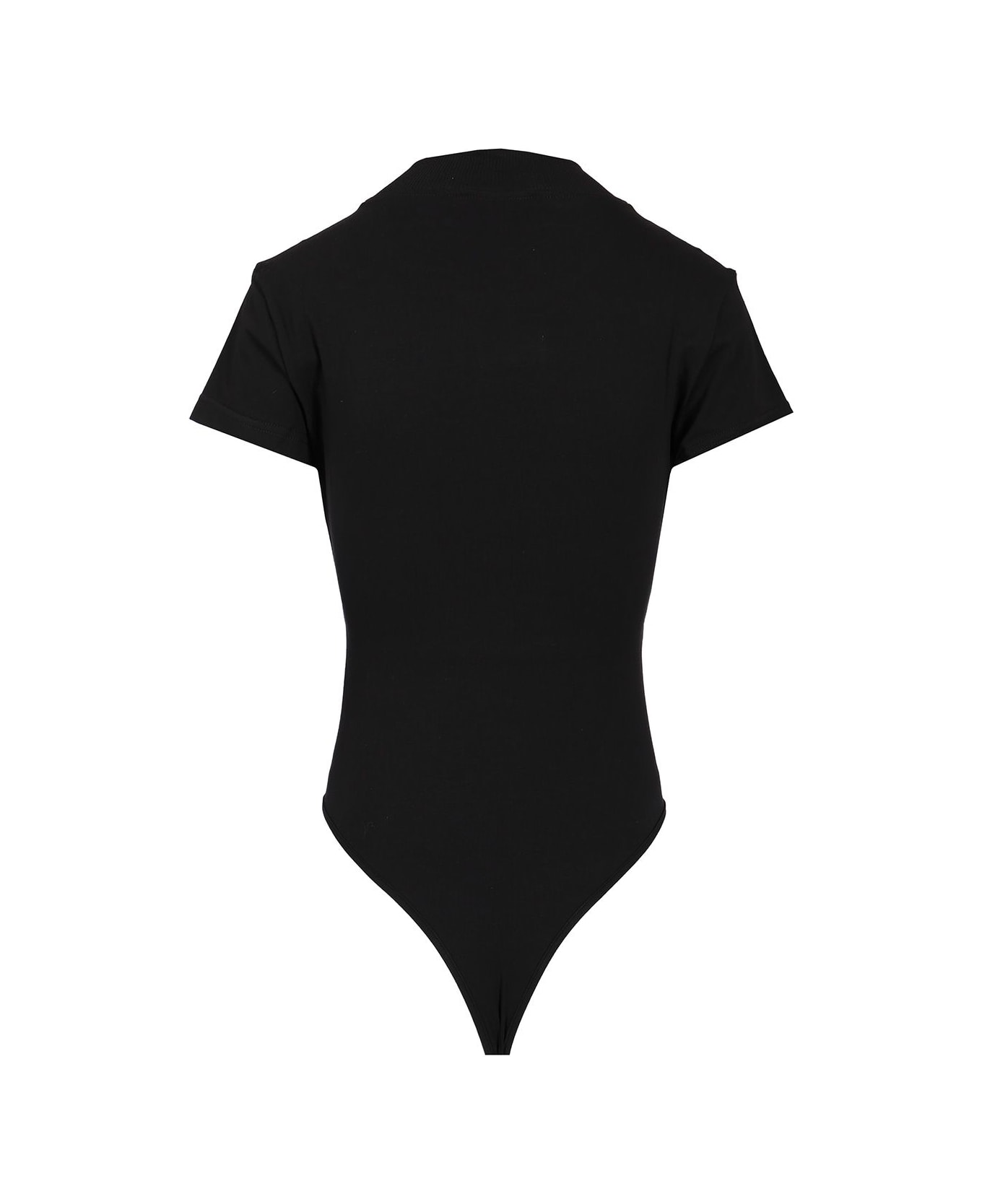Alaia Short Sleeves Bodysuit - Black