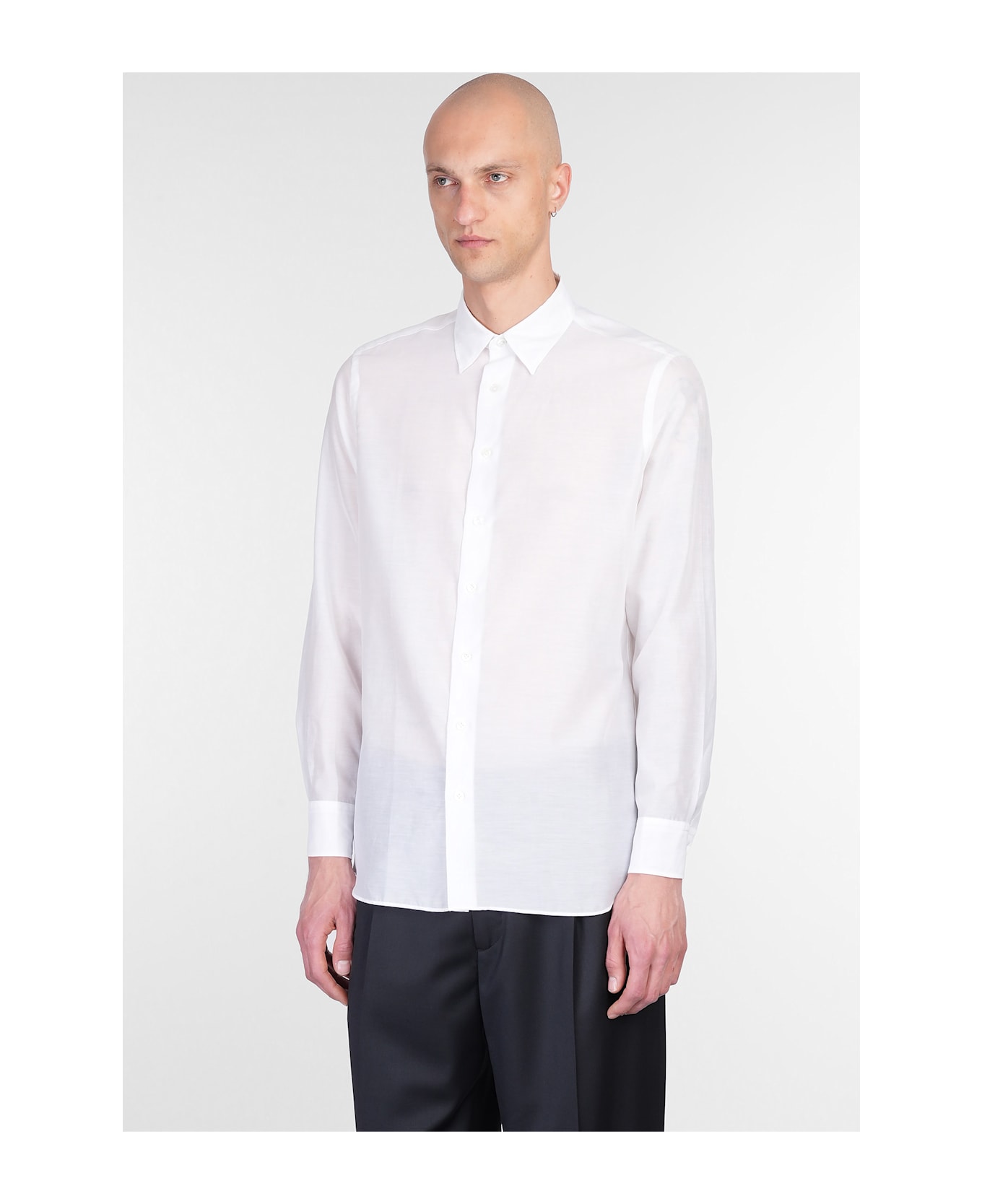 Lardini Shirt In White Cotton - white