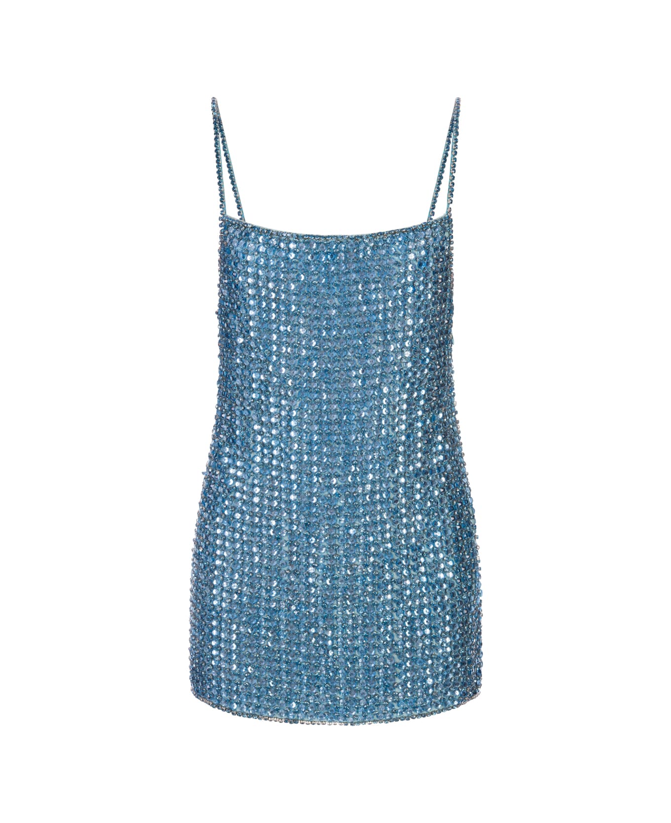 retrofete Aqua Blue Leona Crystal Dress - Blue