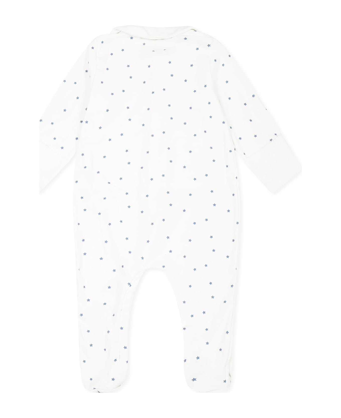 Petit Bateau Ivory Babygrow For Babykids With Stars - Ivory