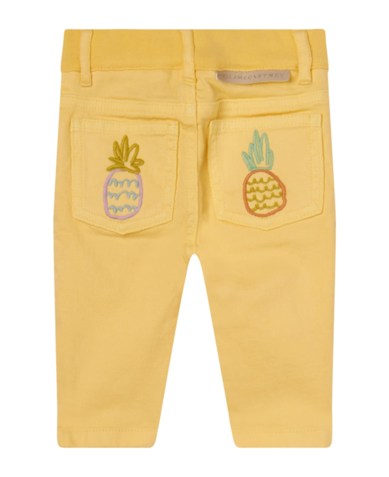 Stella McCartney Kids Straight Jeans With Embroidery - Yellow
