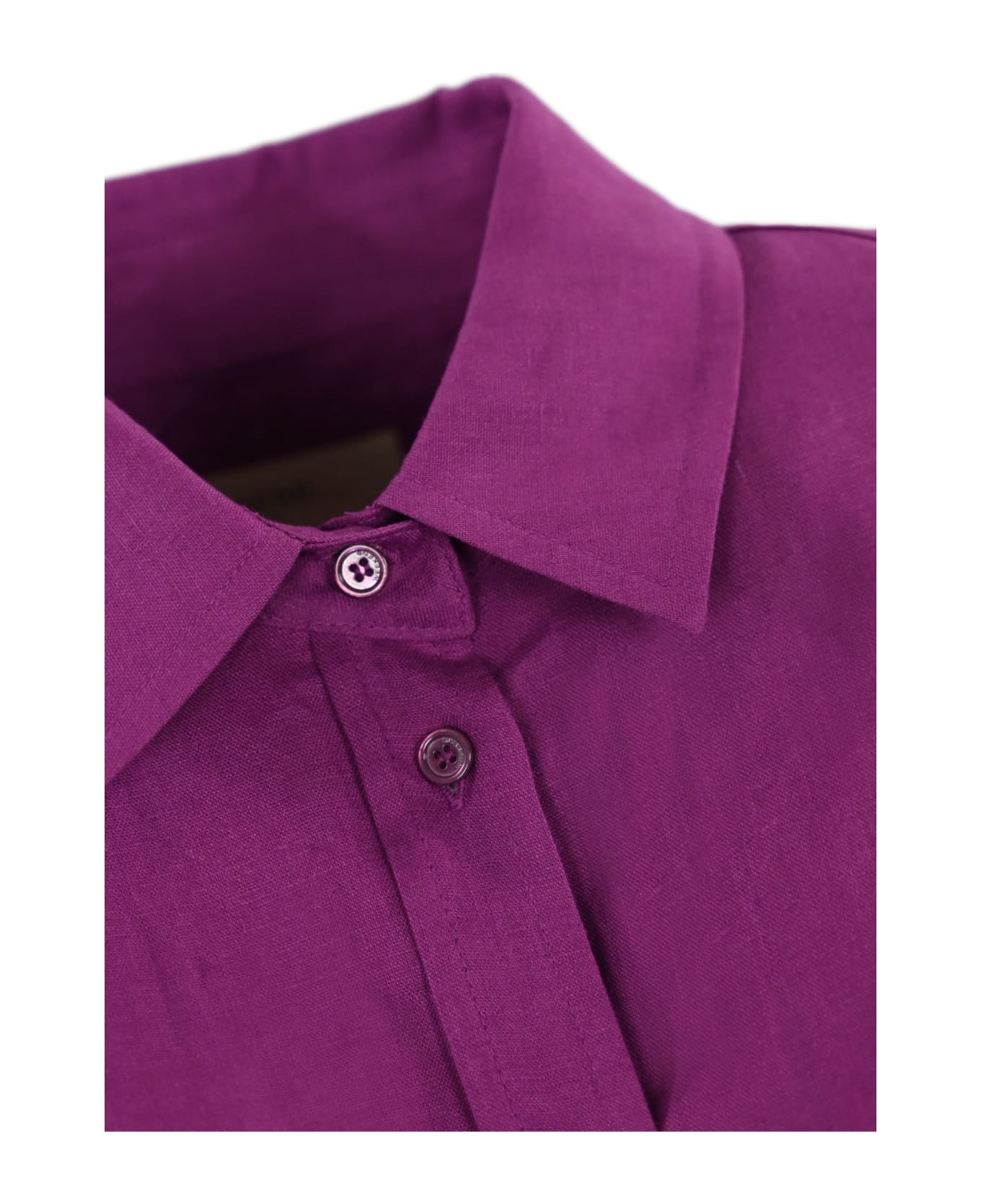 Weekend Max Mara Linen Shirt - Purple