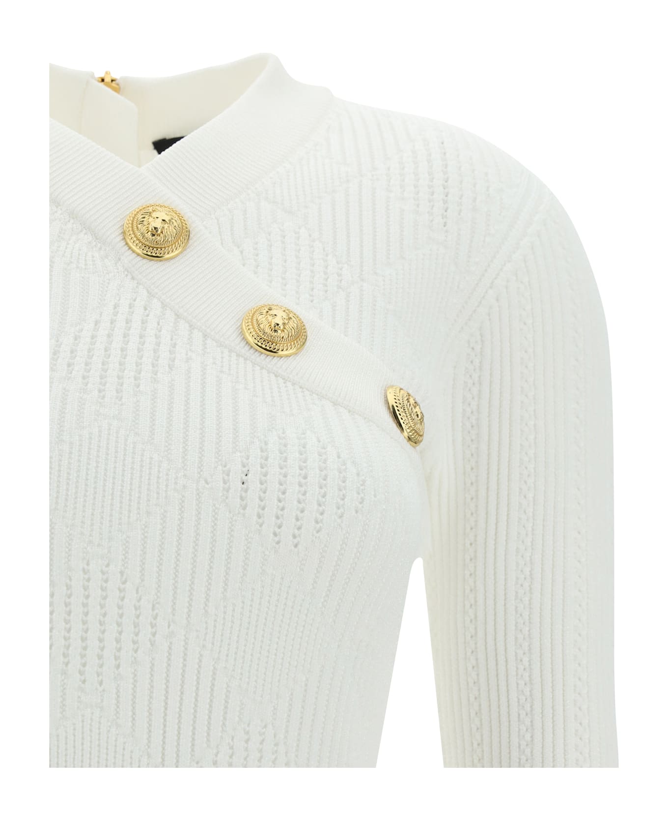 Balmain Mini Dress - Blanc