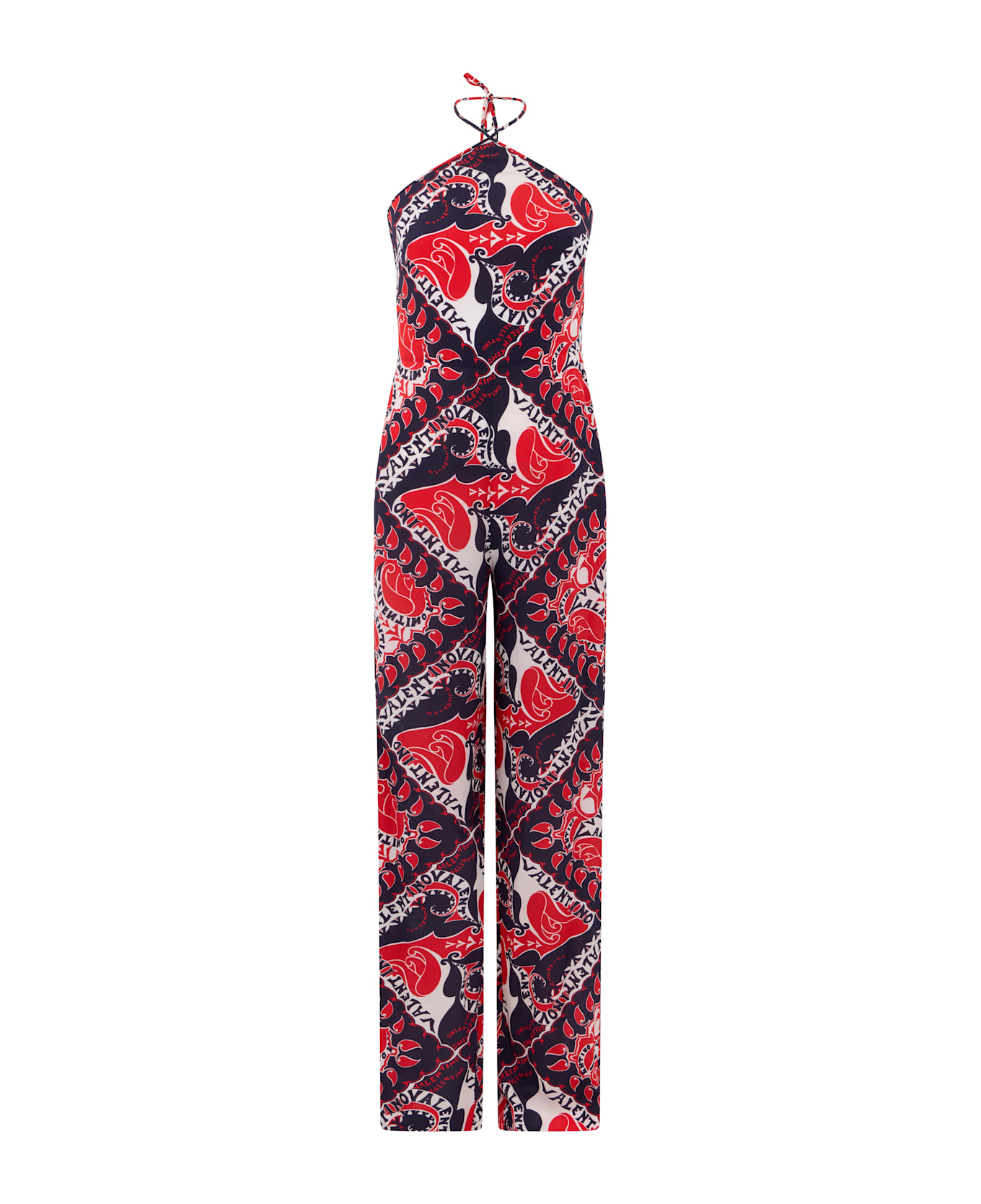 Valentino Garavani Jumpsuit In Silk - Multicolor