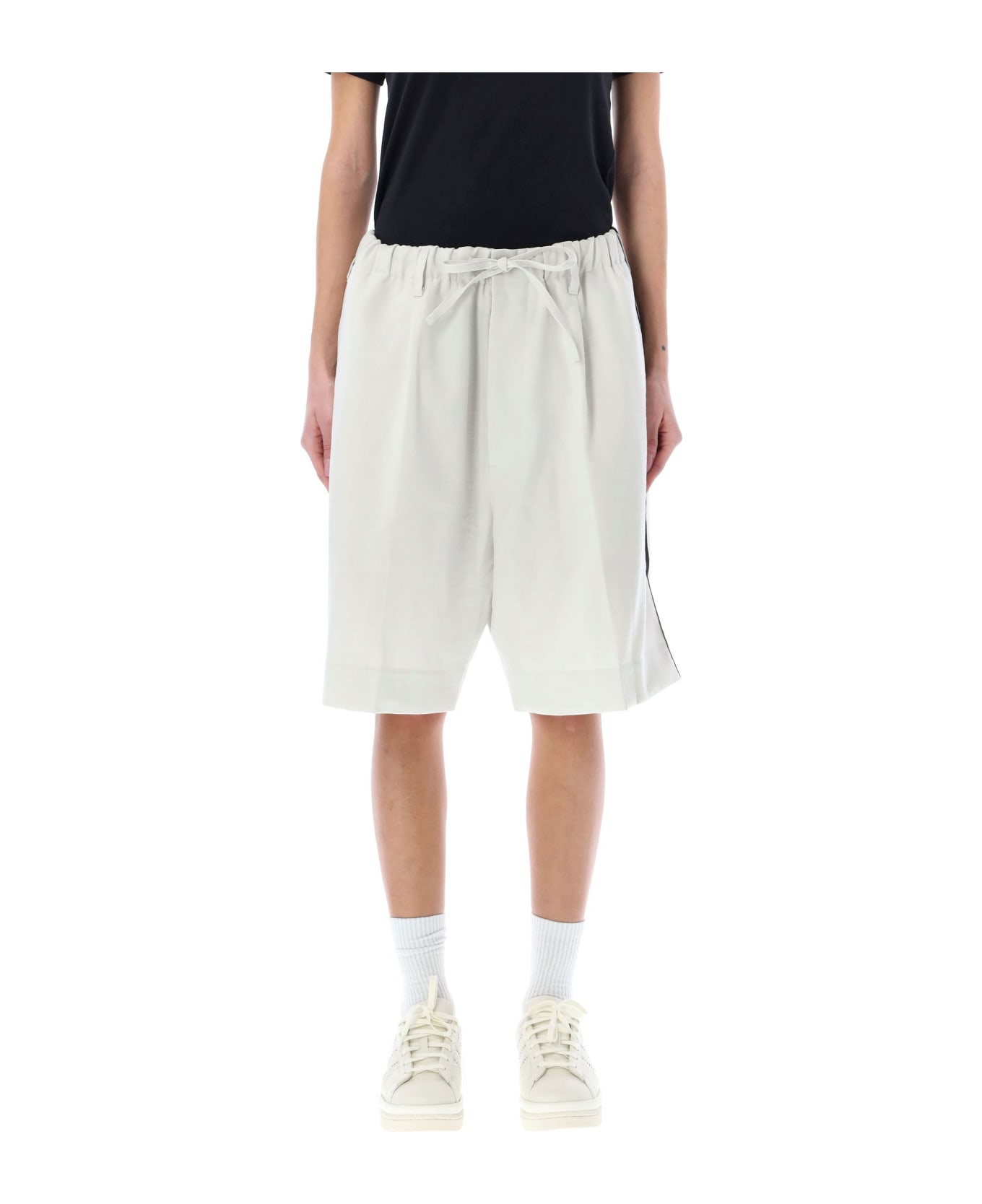 Y-3 Three Stripes Bermuda - ORBIT GREY
