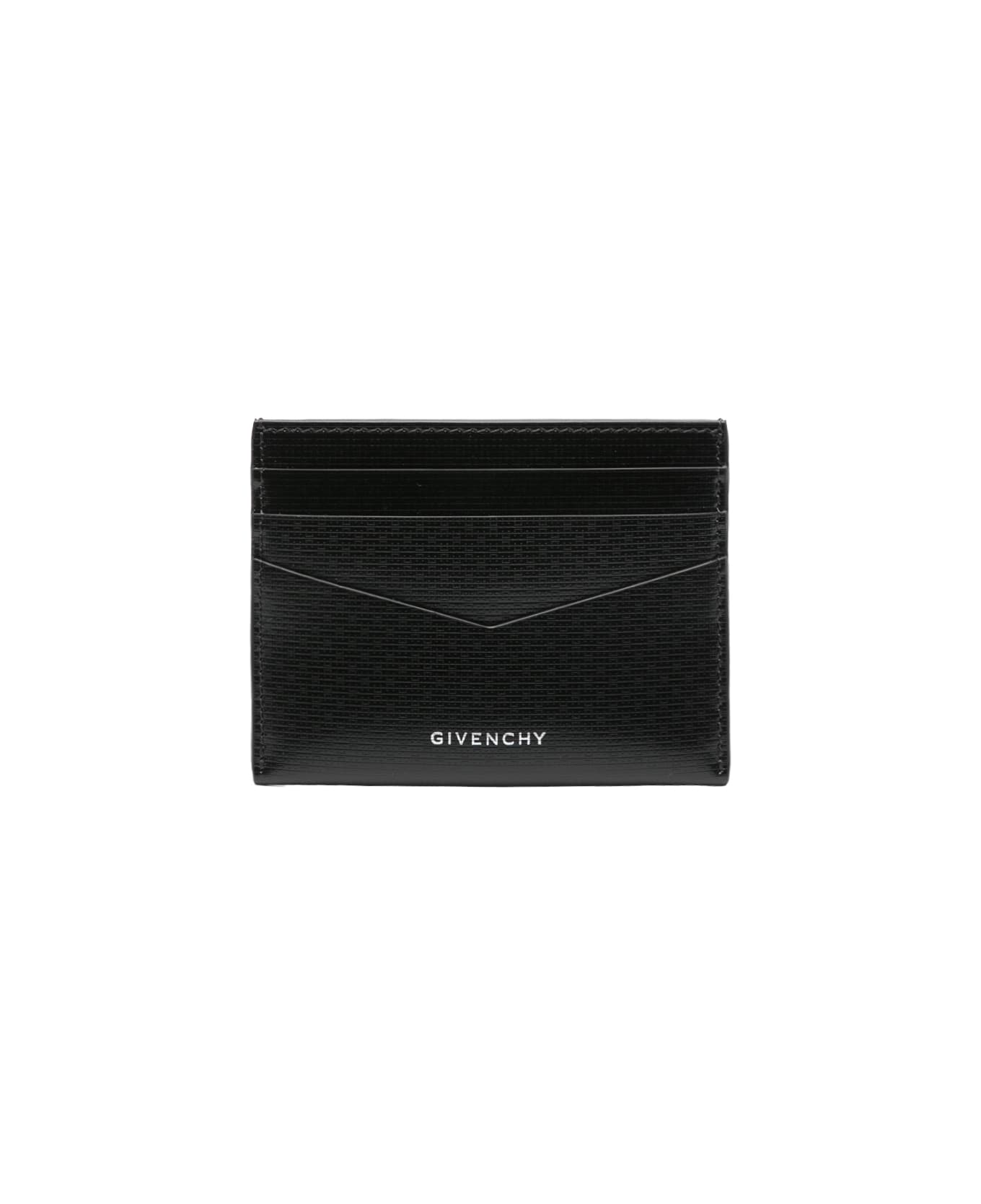 Givenchy Black Leather Classique 4g Card Holder - Black