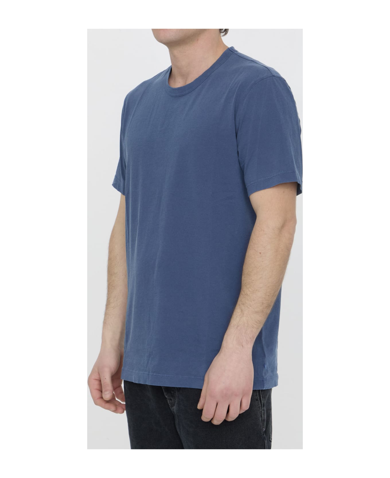 James Perse Cotton T-shirt - LIGHT BLUE シャツ