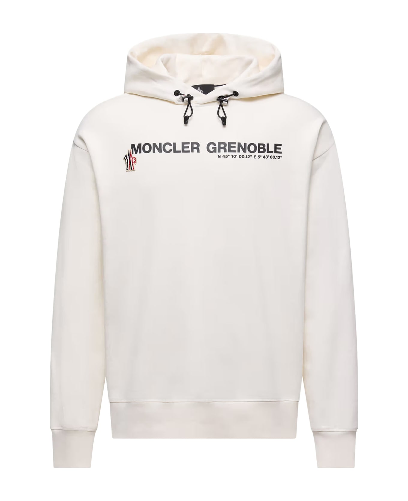 Moncler Grenoble Cotton Hooded Sweatshirt - White