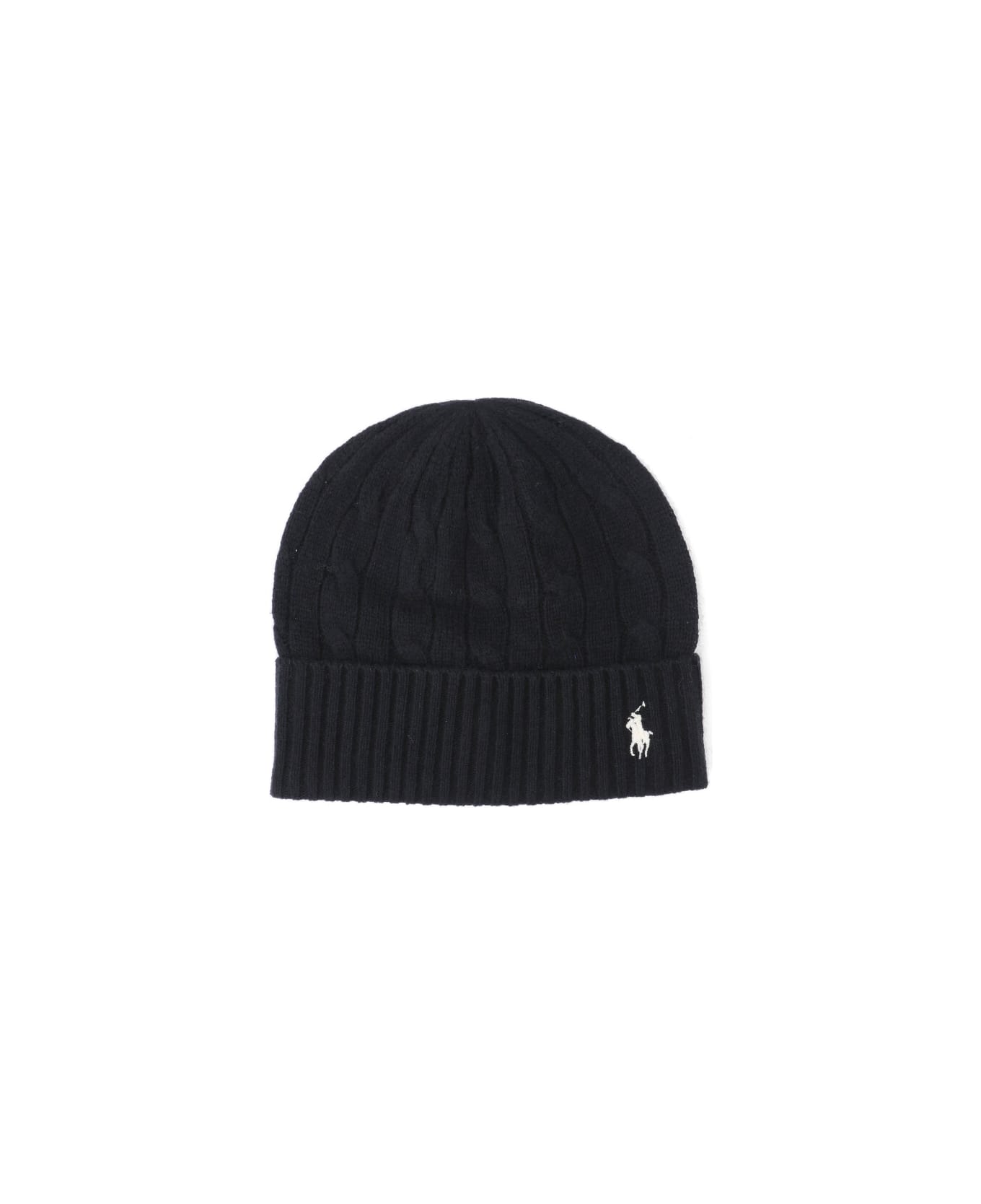Polo Ralph Lauren Logo Beanie - Black