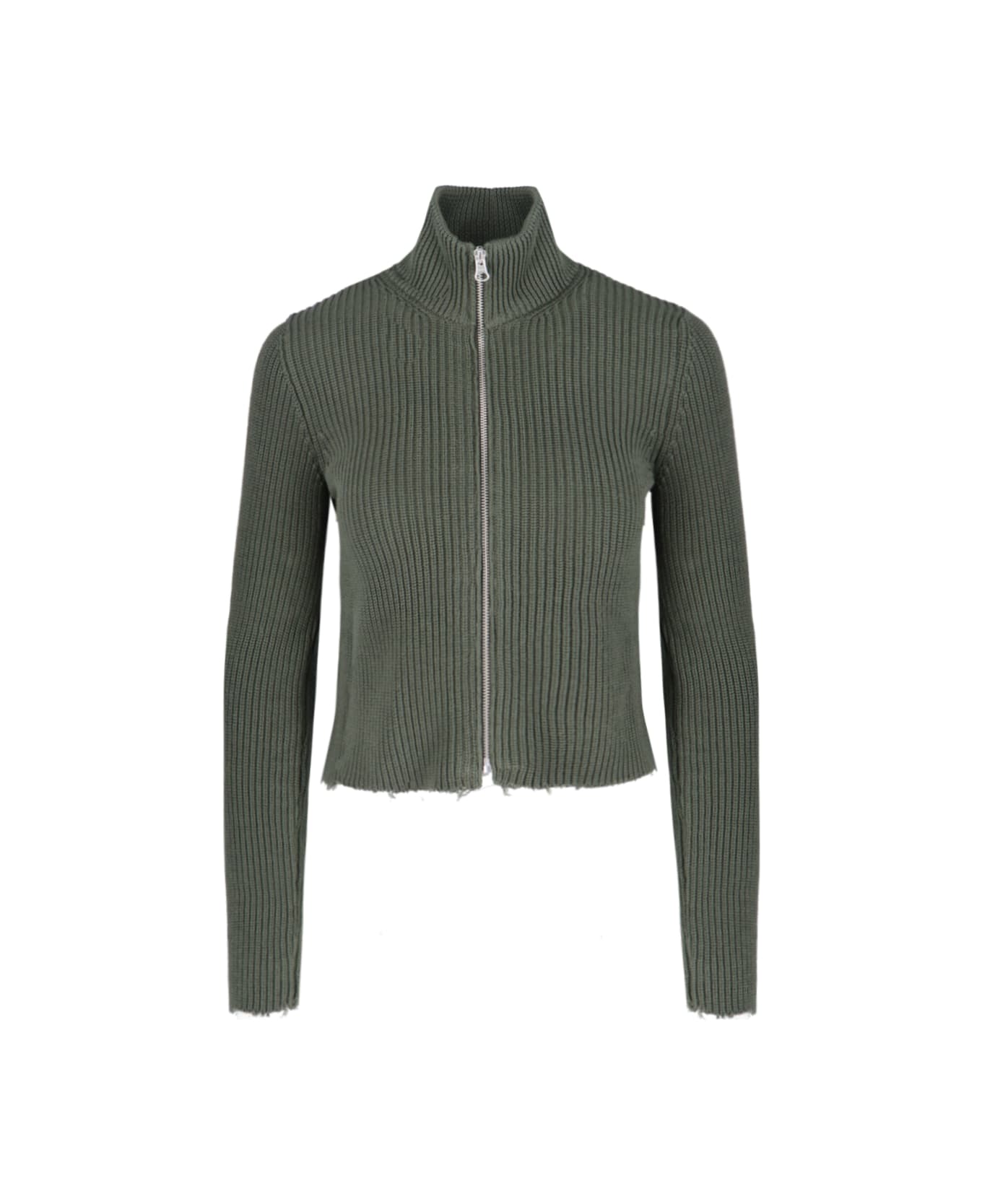 MM6 Maison Margiela Zip Sweater - Green