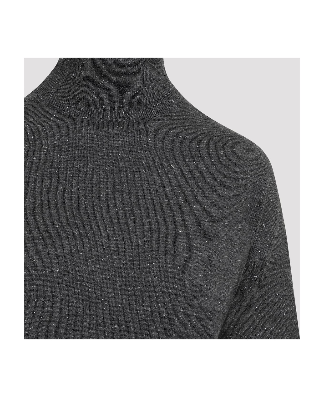 Peserico Lurex Turtle Neck - Grafite