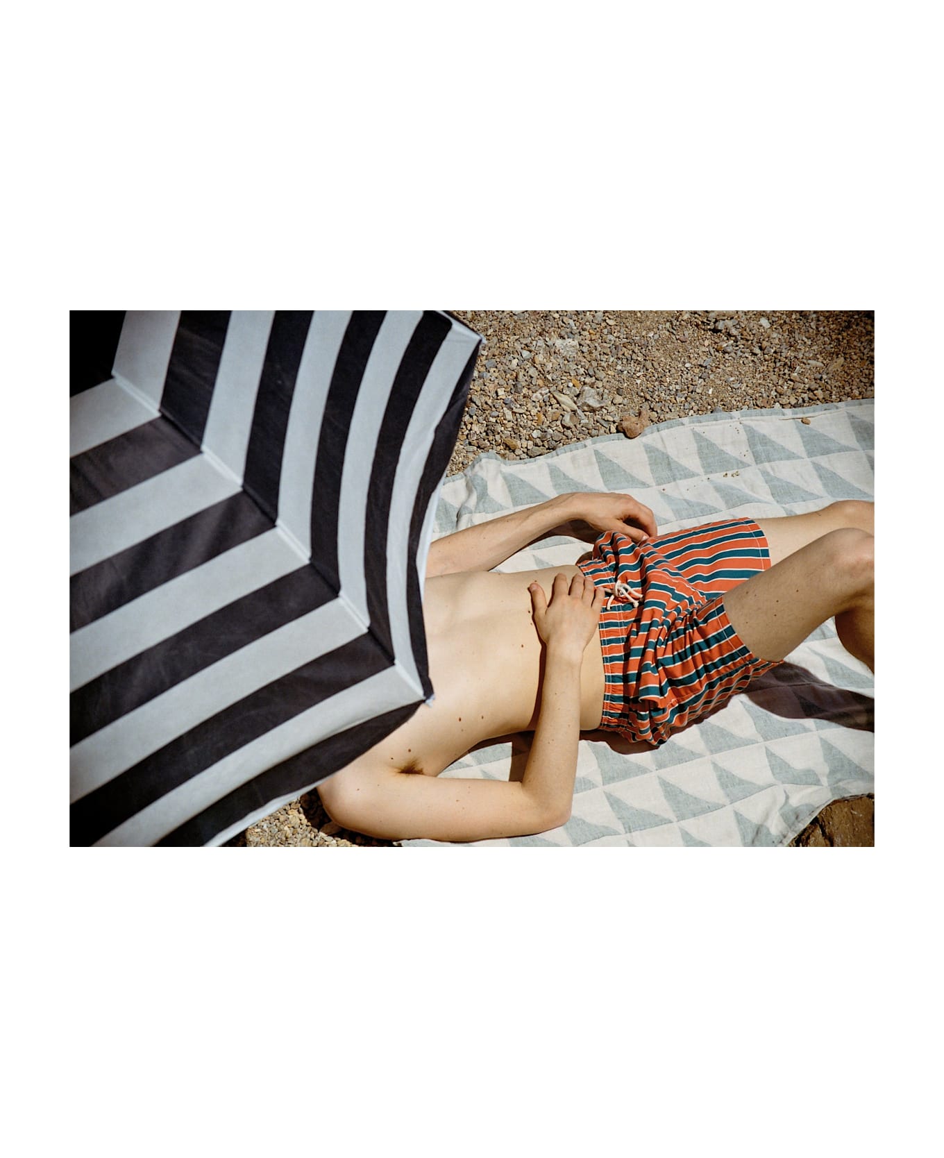 Ripa Ripa Monterosso Arancione/verde Swim Shorts - Orange/Green