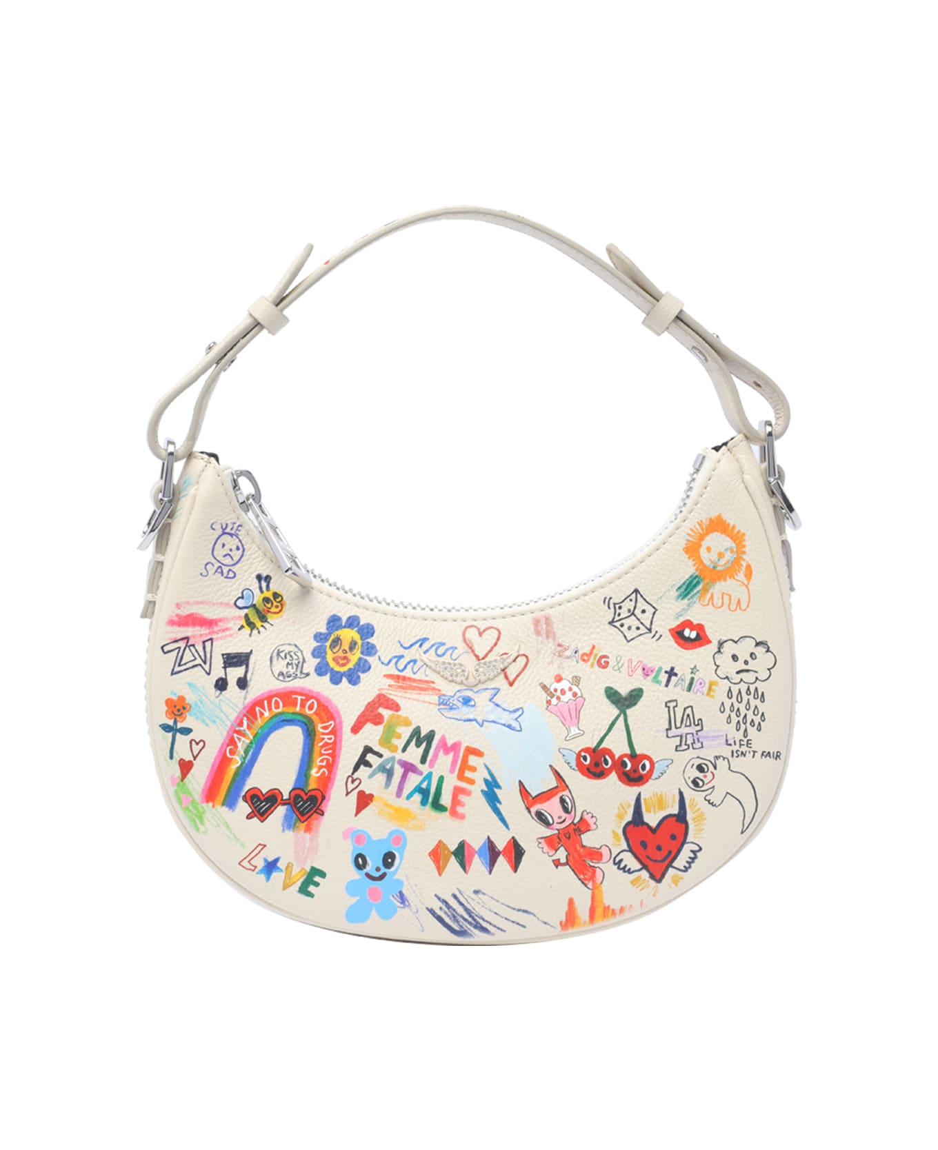 ZADIG & VOLTAIRE Humberto Cruzイラスト入りバッグ Rock Nano Humberto Cruz Crossbody - Zadig & Voltaire