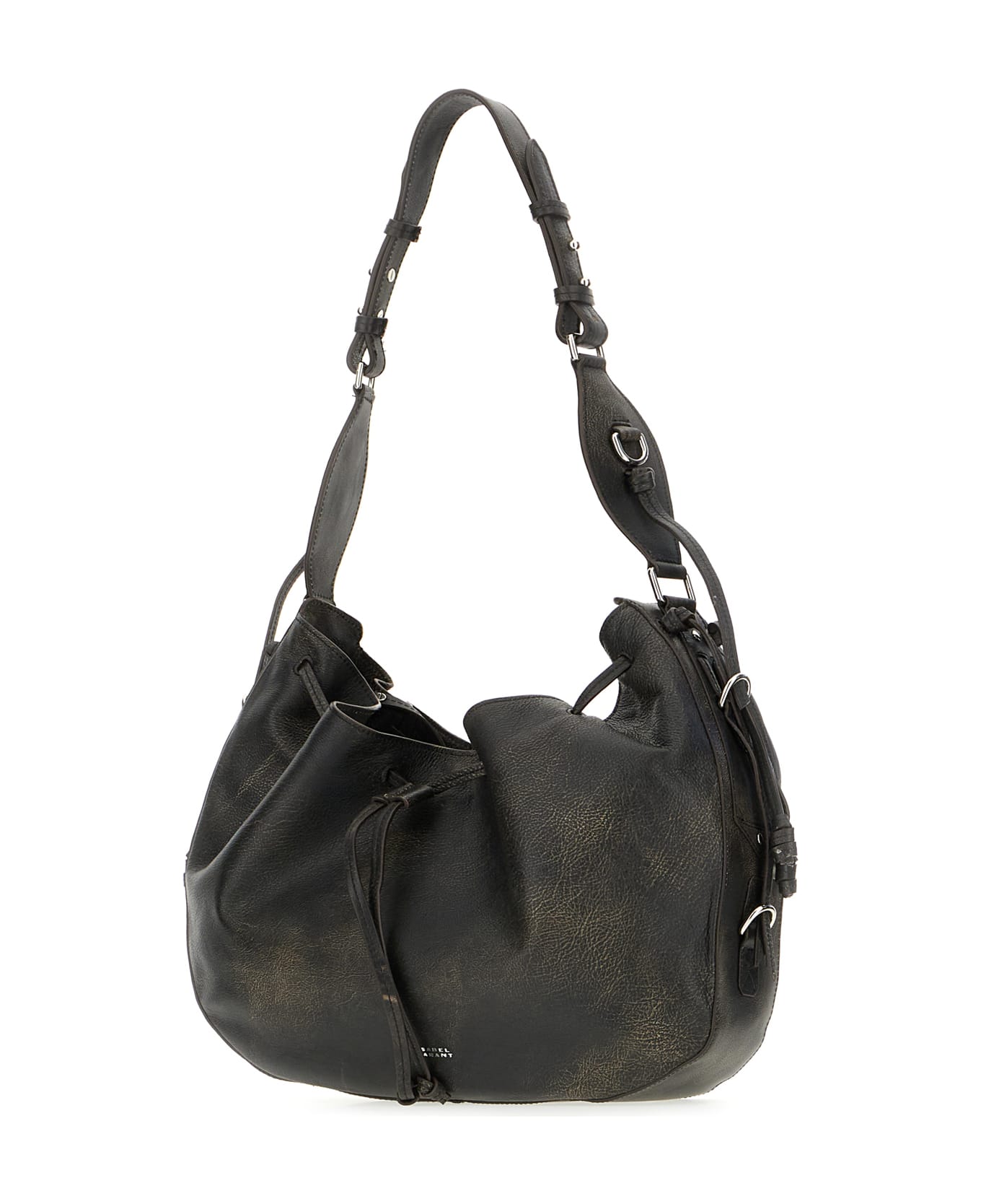 Isabel Marant Dark Brown Leather Bolton Shoulder Bag - BROWN