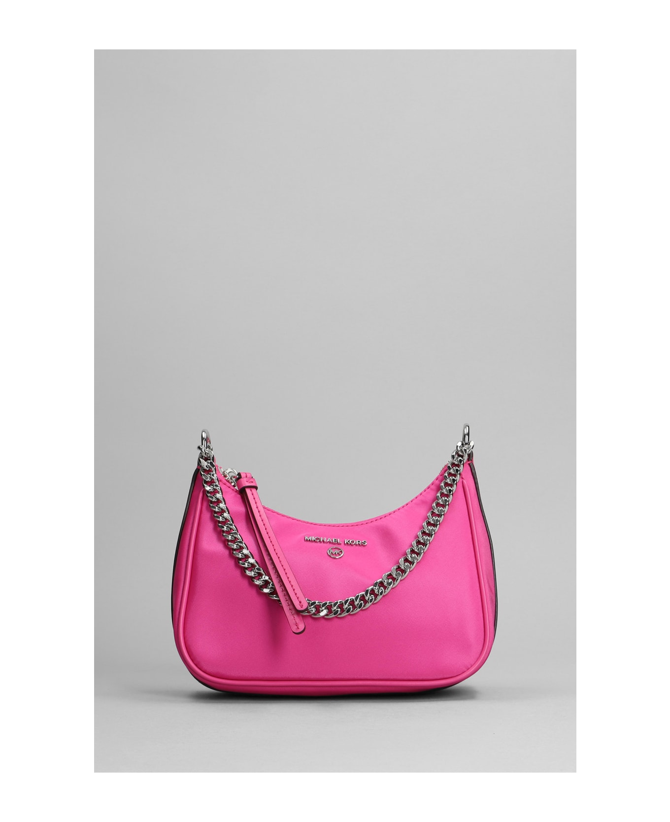 Michael Kors Jet Set Charm Hand Bag In Fuxia Synthetic Fibers - fuxia