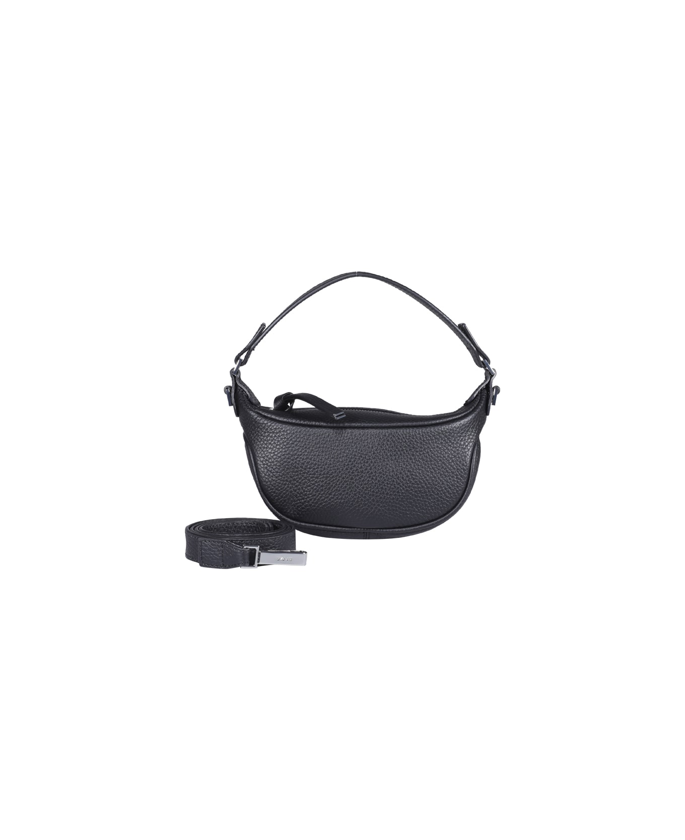 BY FAR Mini Ami Shoulder Bag - BLACK