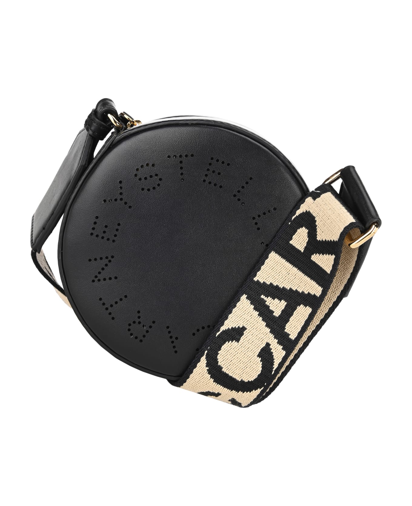 Stella McCartney Mini Stella Logo Crossbody Bag - BLACK