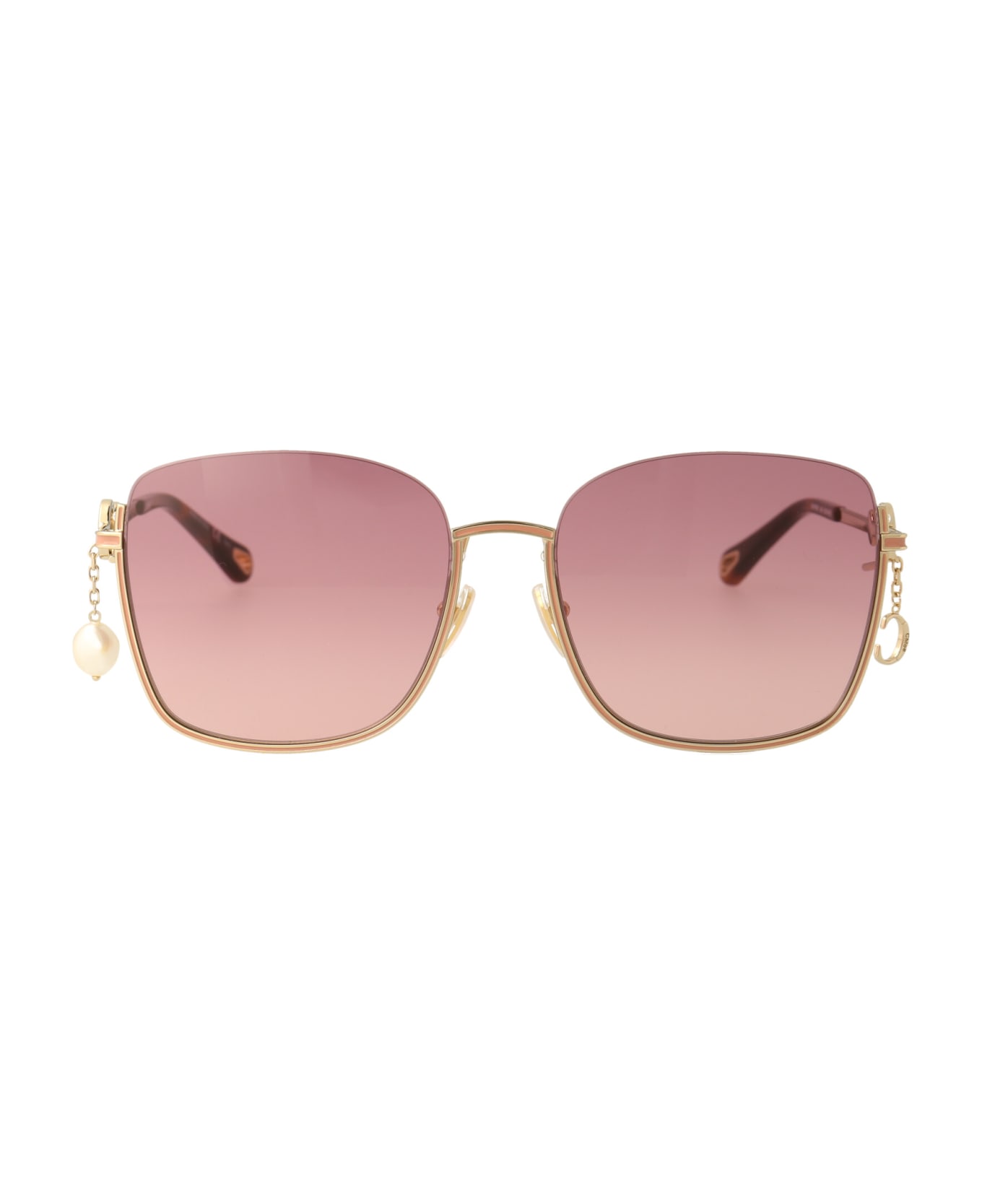 Chloé Eyewear Ch0070sk Sunglasses - 004 GOLD GOLD PINK サングラス