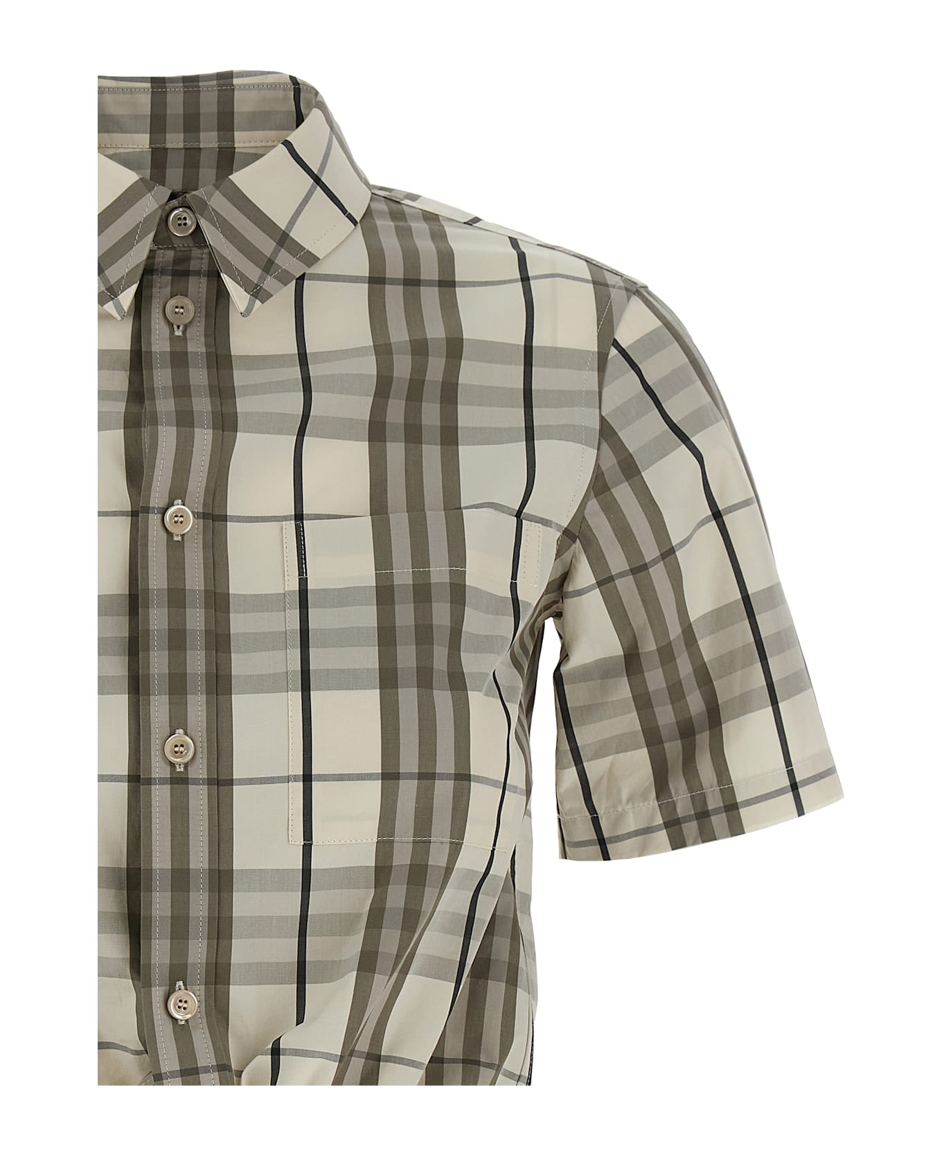 Burberry Cropped Shirt - Multicolor