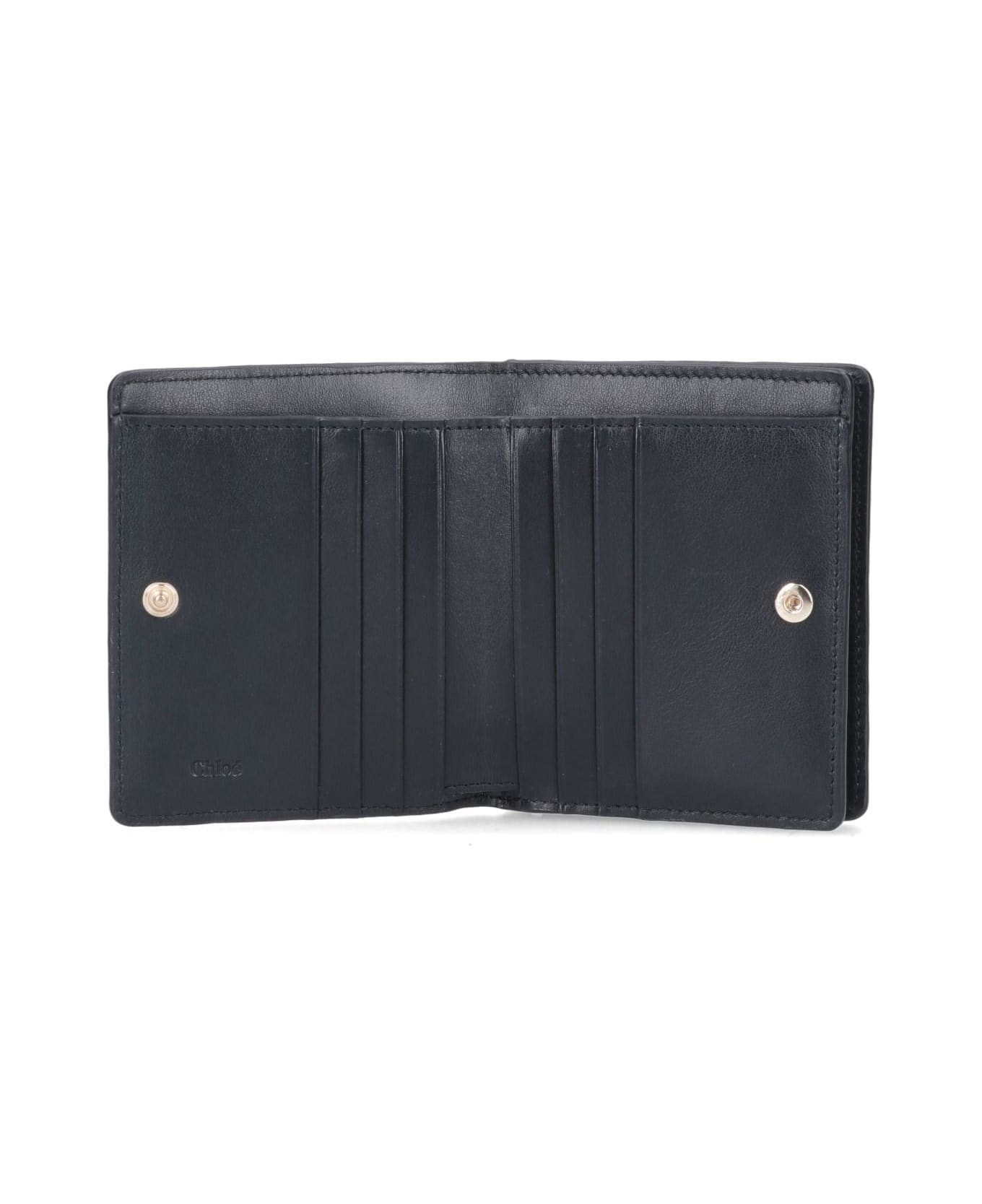 Chloé Sense Compact Wallet - Black 財布