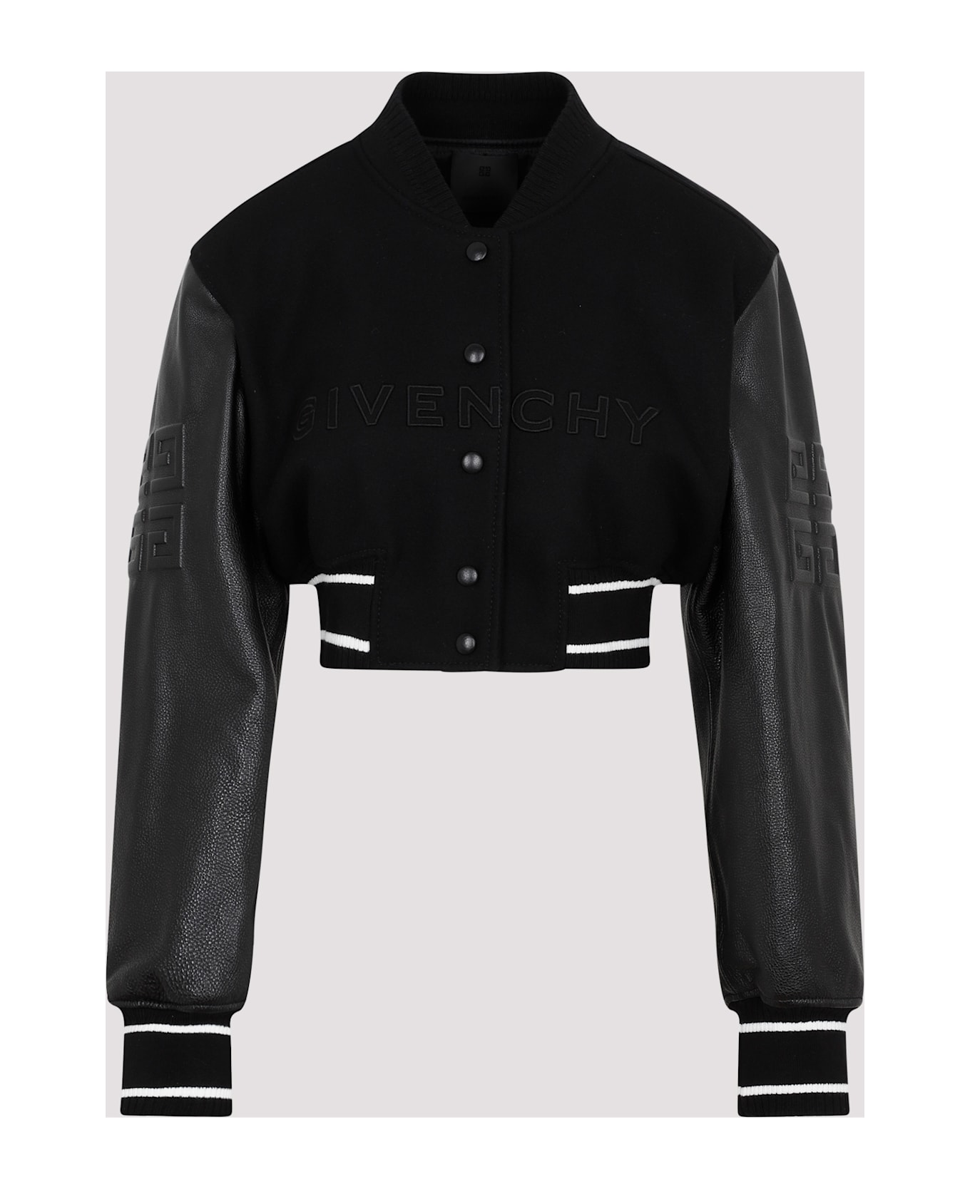 Givenchy Short Bomber Jacket - Black White