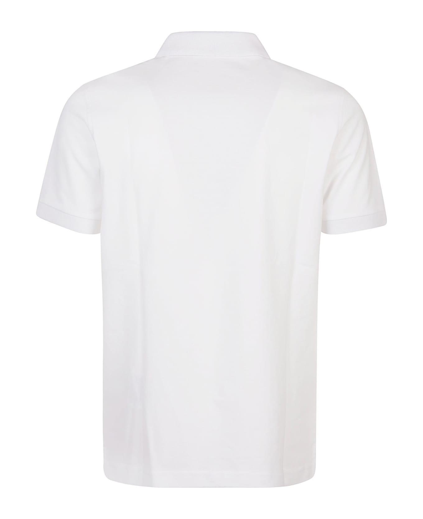 Fay Piquet Polo Ribbed Shirt - Bianco