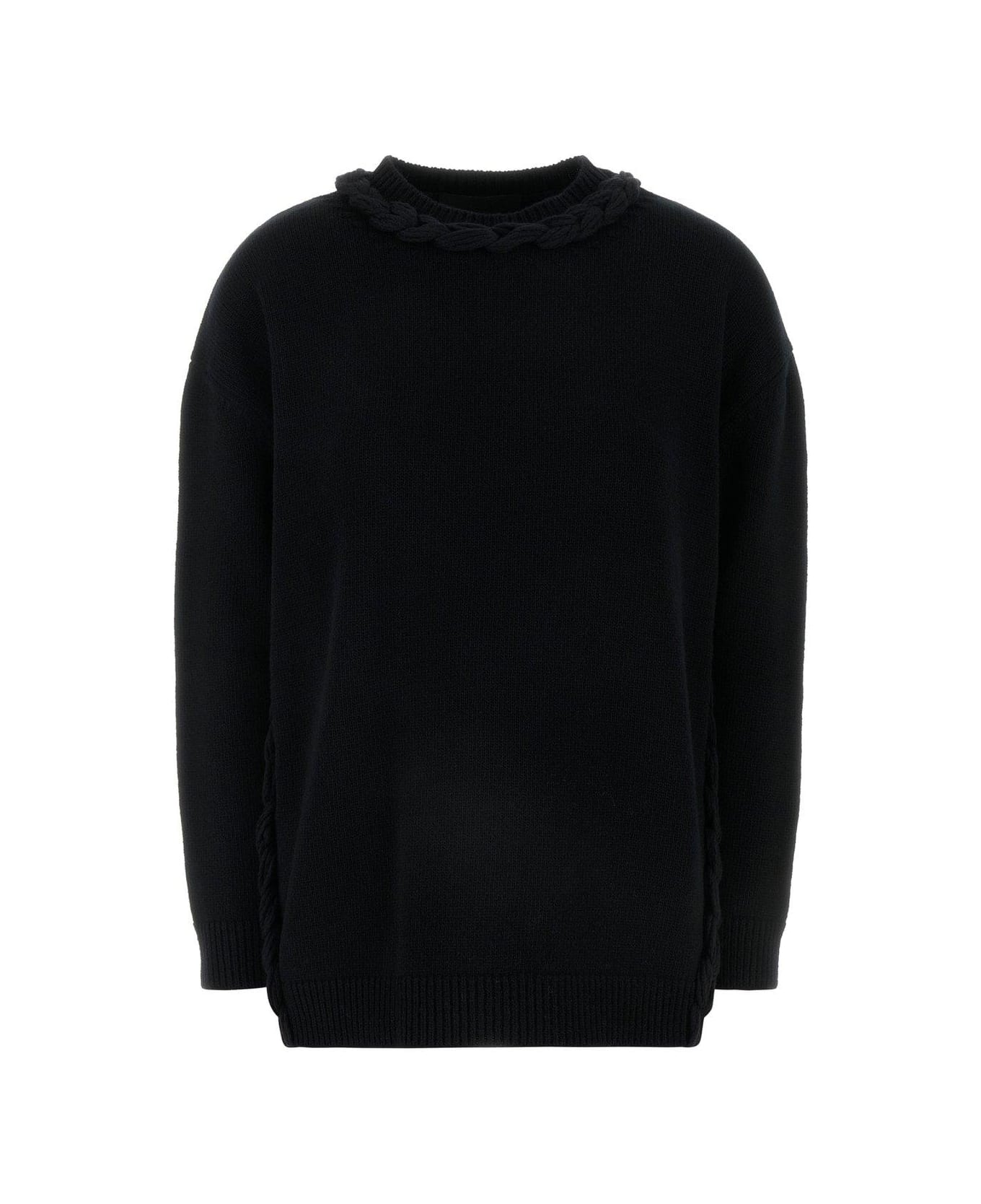 Valentino Crewneck Long-sleeved Jumper - Black