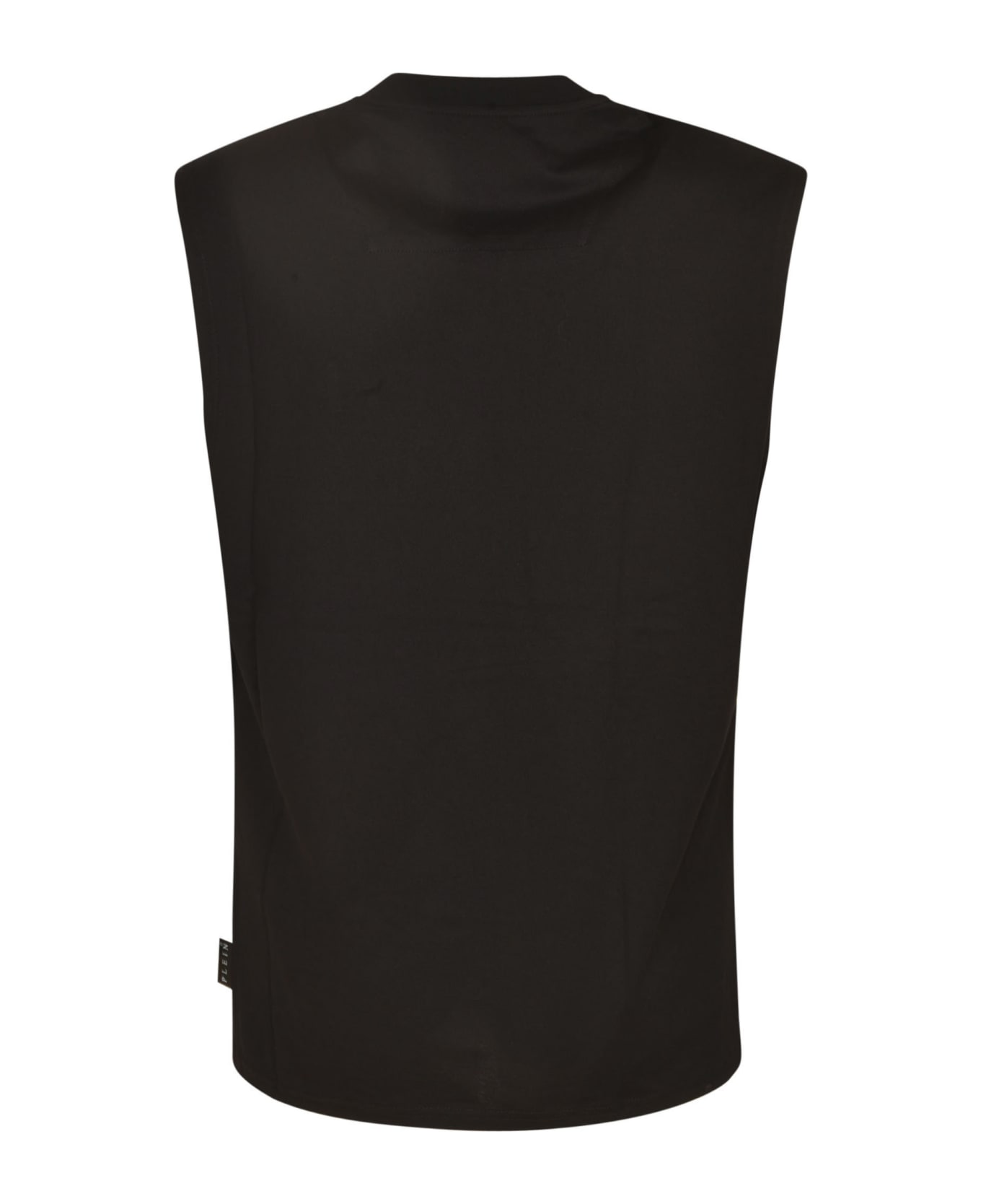 Philipp Plein Round Neck T-shirt - Black タンクトップ