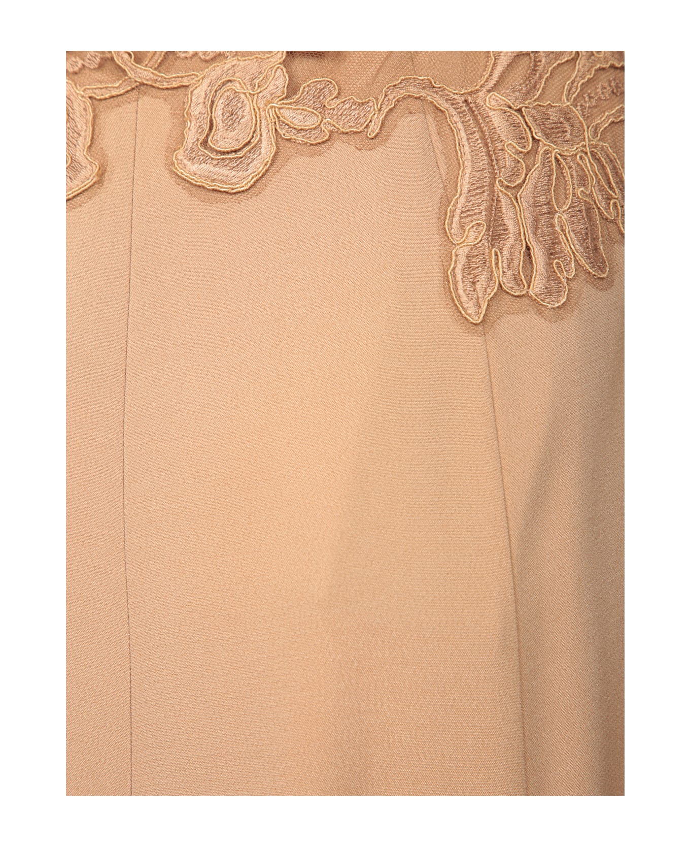 Alberta Ferretti Long Enver Satin Dress In Pink - Pink