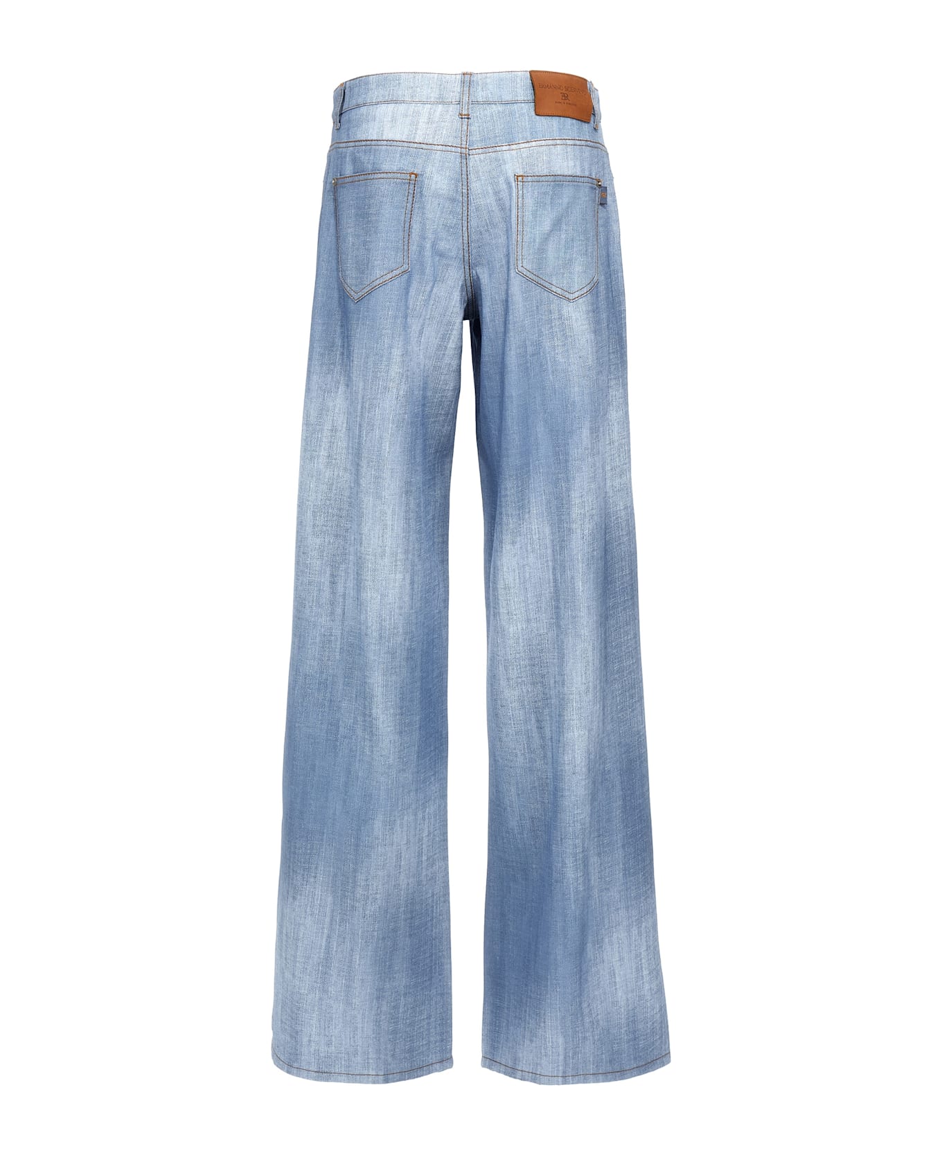 Ermanno Scervino Denim Effect Pants - Light Blue