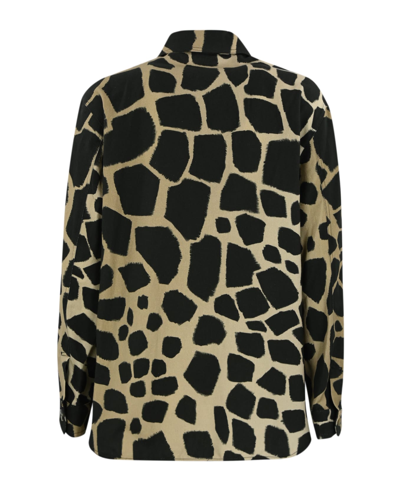 Max Mara Studio 'tesoro' Shirt In Cotton And Linen Blend - Giraffa