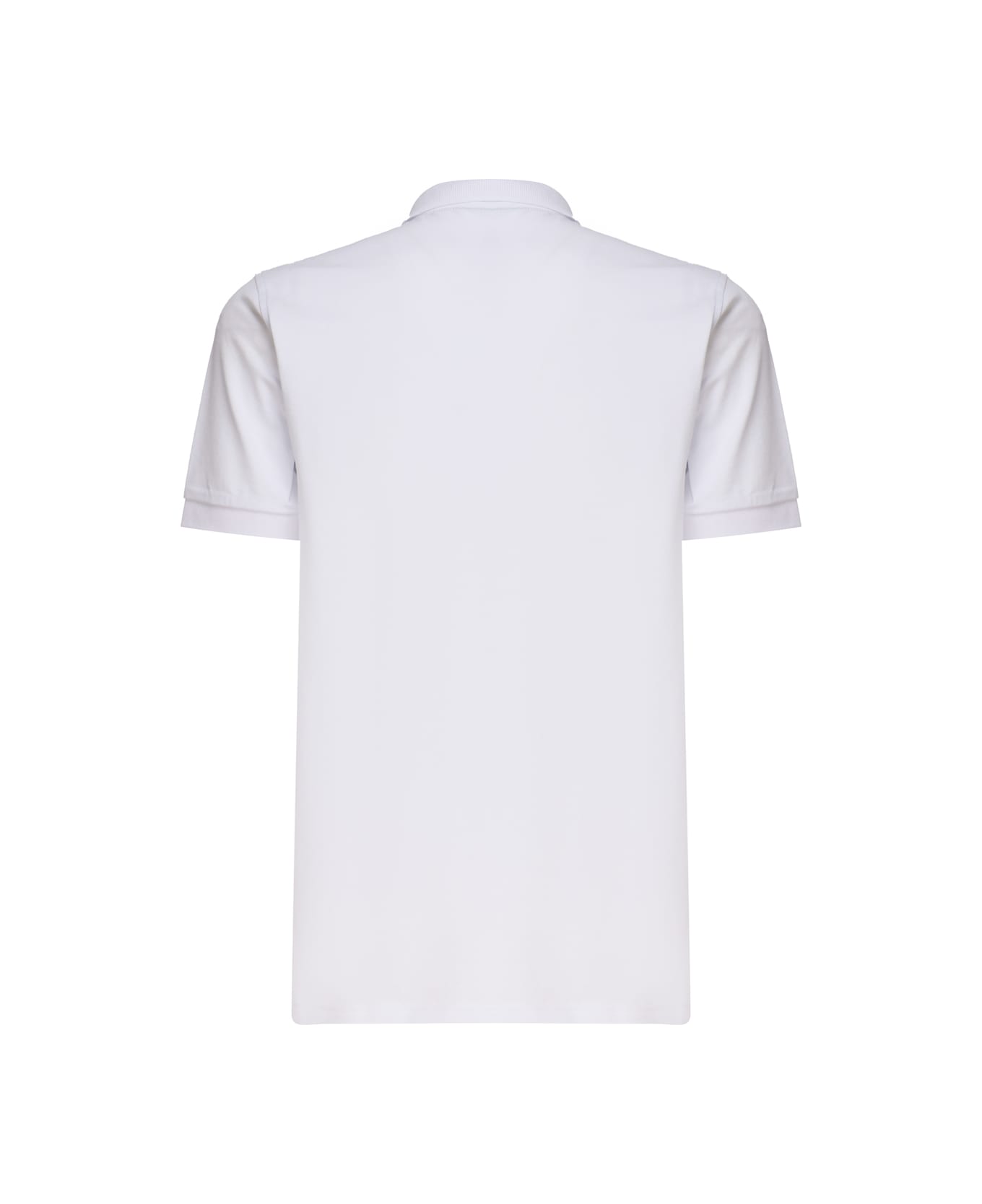 Sun 68 Solid Polo Shirt With Logo - WHITE ポロシャツ