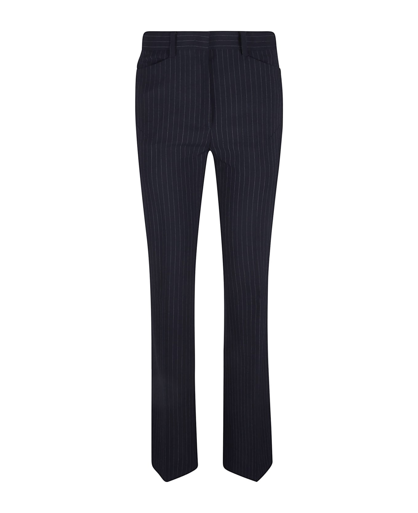 N.21 Pinstripe Trousers - Blu/grigio