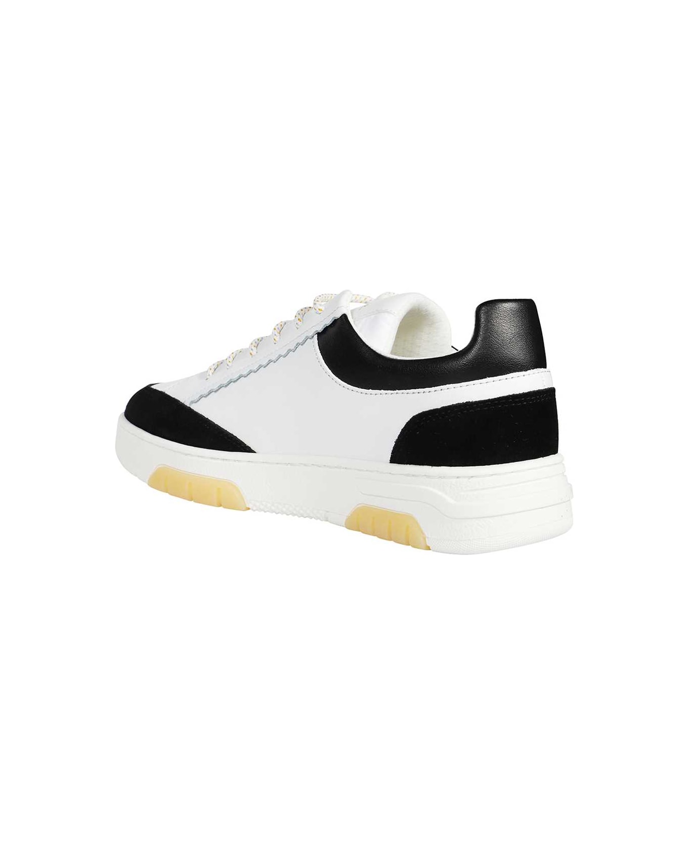 Weekend Max Mara Logo Detail Leather Sneakers - White